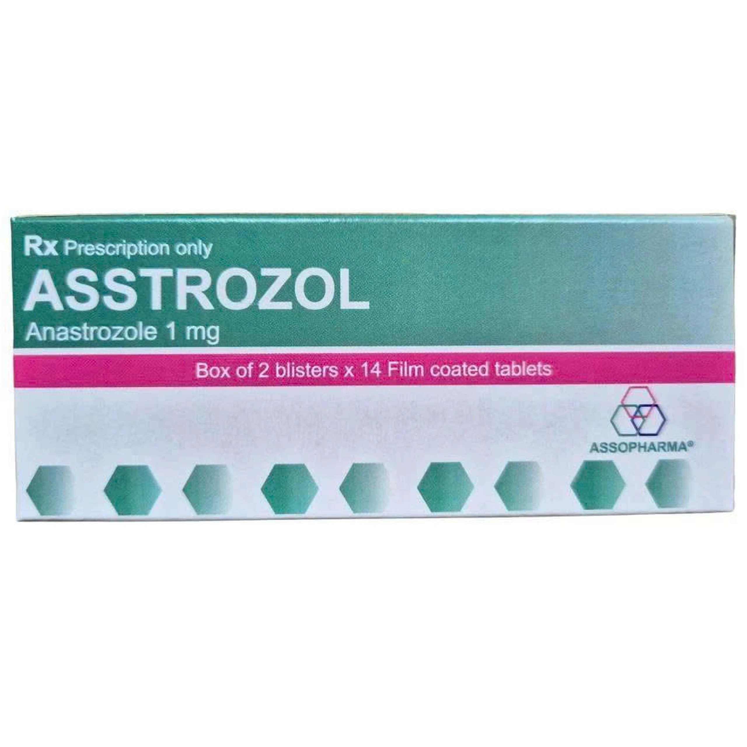 Thuốc Asstrozol Assopharmar điều trị ung thư vú đã tiến triển ở phụ nữ sau mãn kinh (2 Vỉ X 14 Viên)