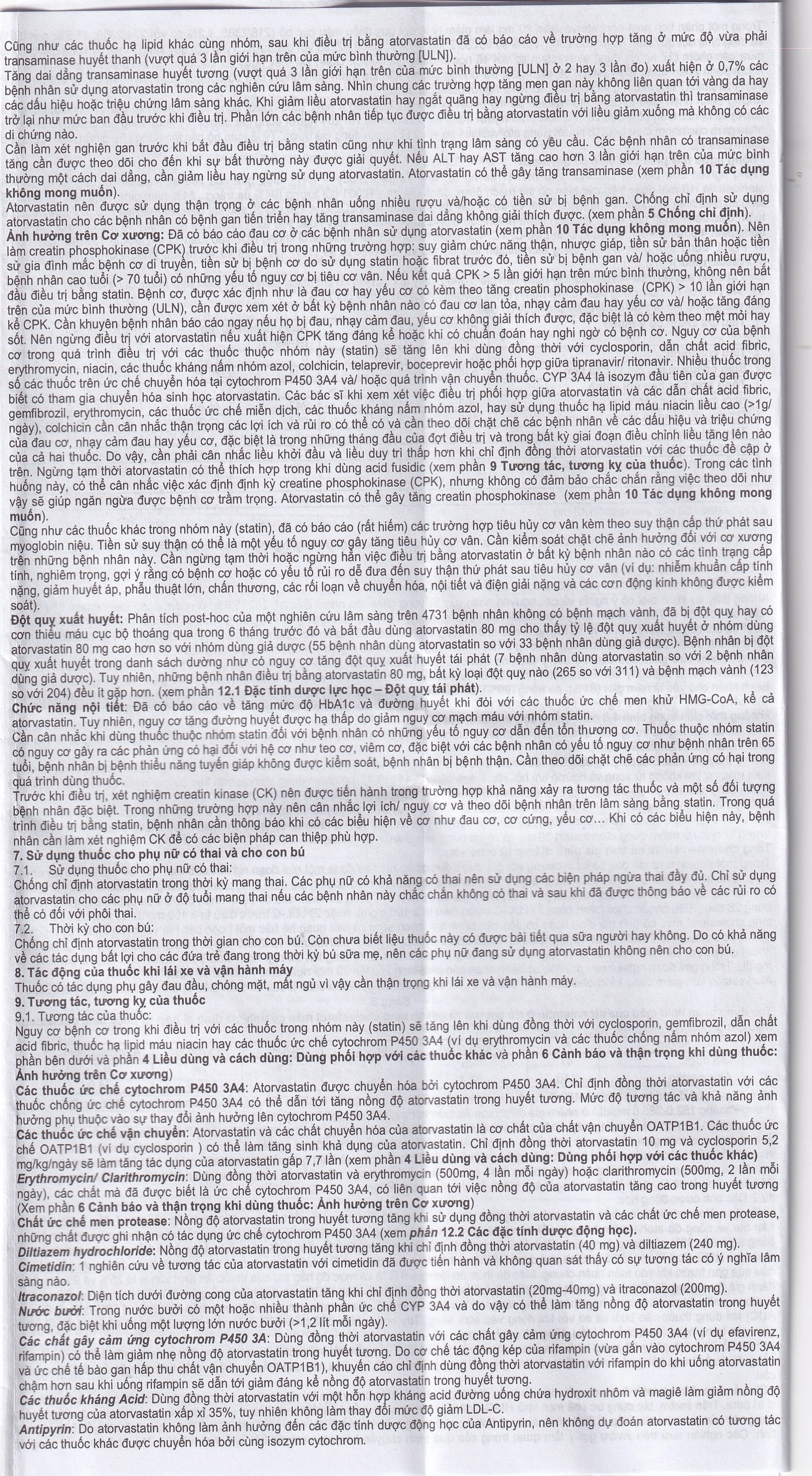 Thuốc Atorlog 20mg Bidiphar điều trị tăng cholesterol toàn phần và LDL-cholesterol (3 vỉ x 10 viên)