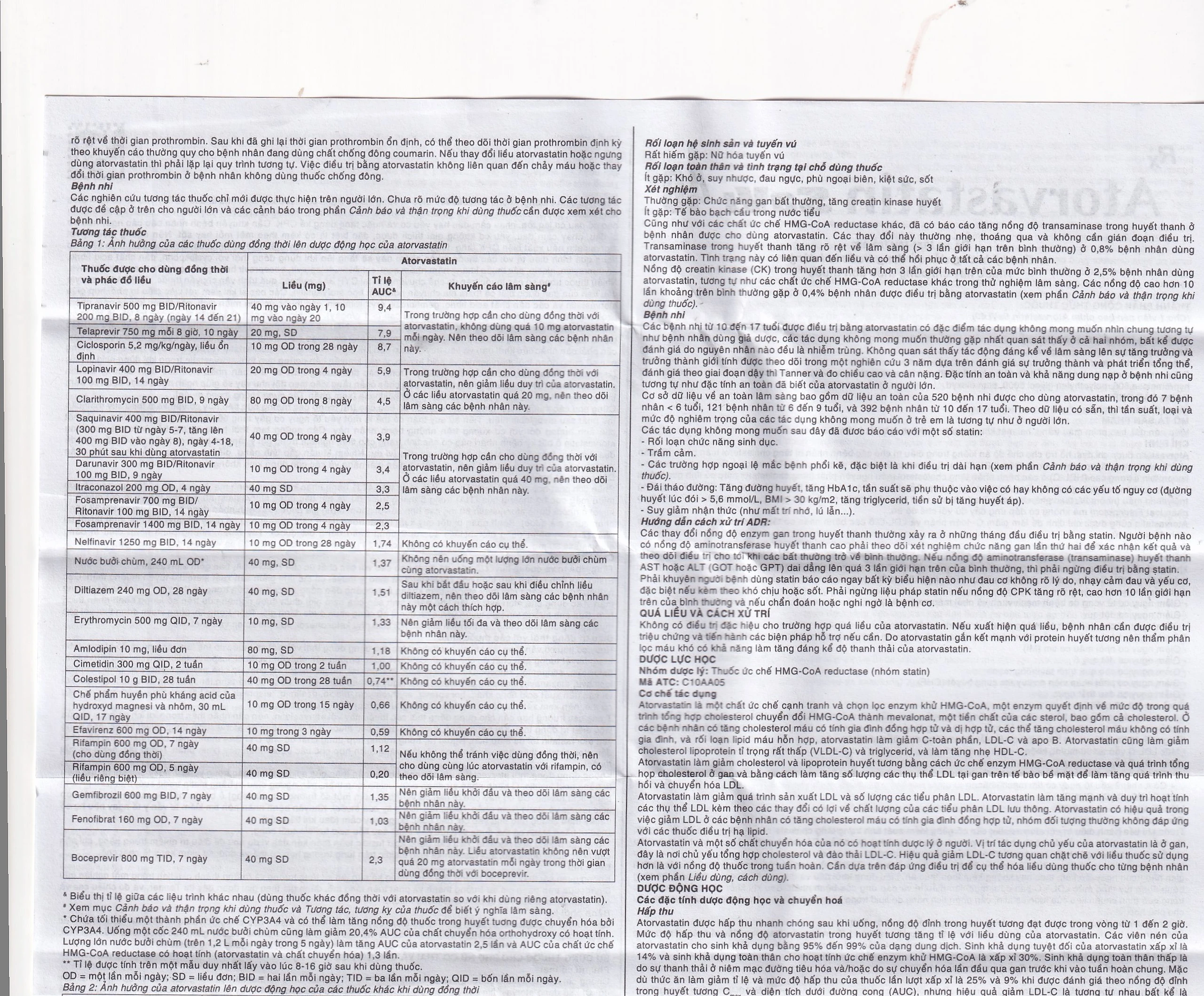 Thuốc Atorvastatin 40mg Savi điều trị rối loạn lipid máu, mỡ máu, cholesterol máu cao (3 vỉ x 10 viên)