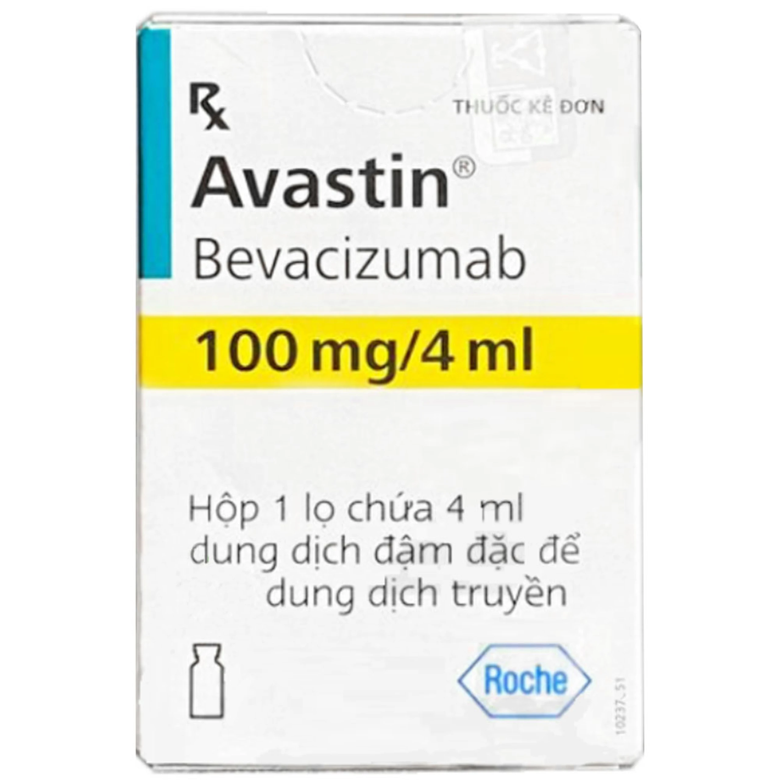 Dung dịch tiêm Avastin 100mg/4ml Roche chống tạo mạch và ngăn chặn sự hình thành các mạch máu