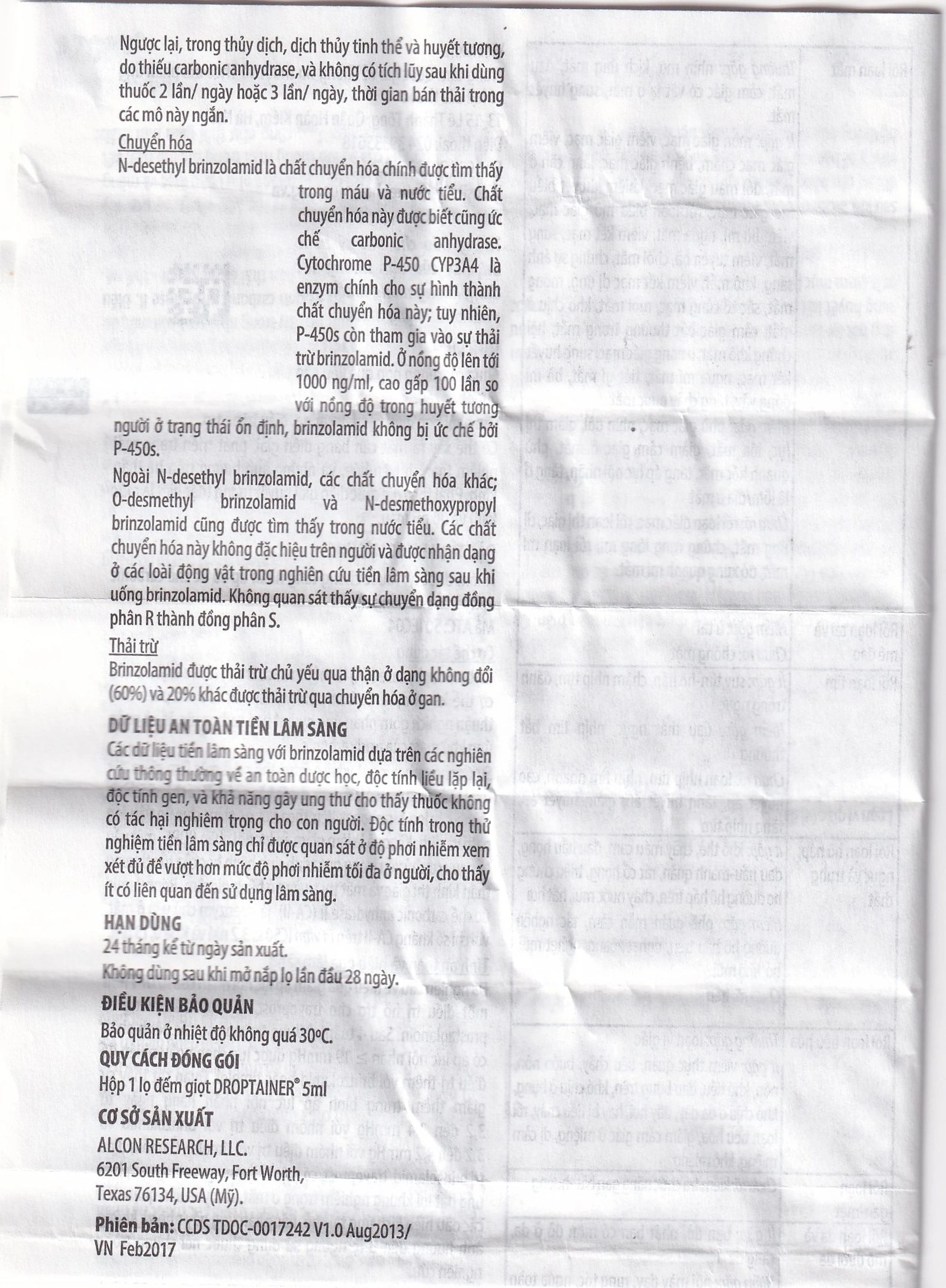 Thuốc nhỏ mắt Azopt Alcon điều trị tăng nhãn áp, glôcôm góc mở (5ml)