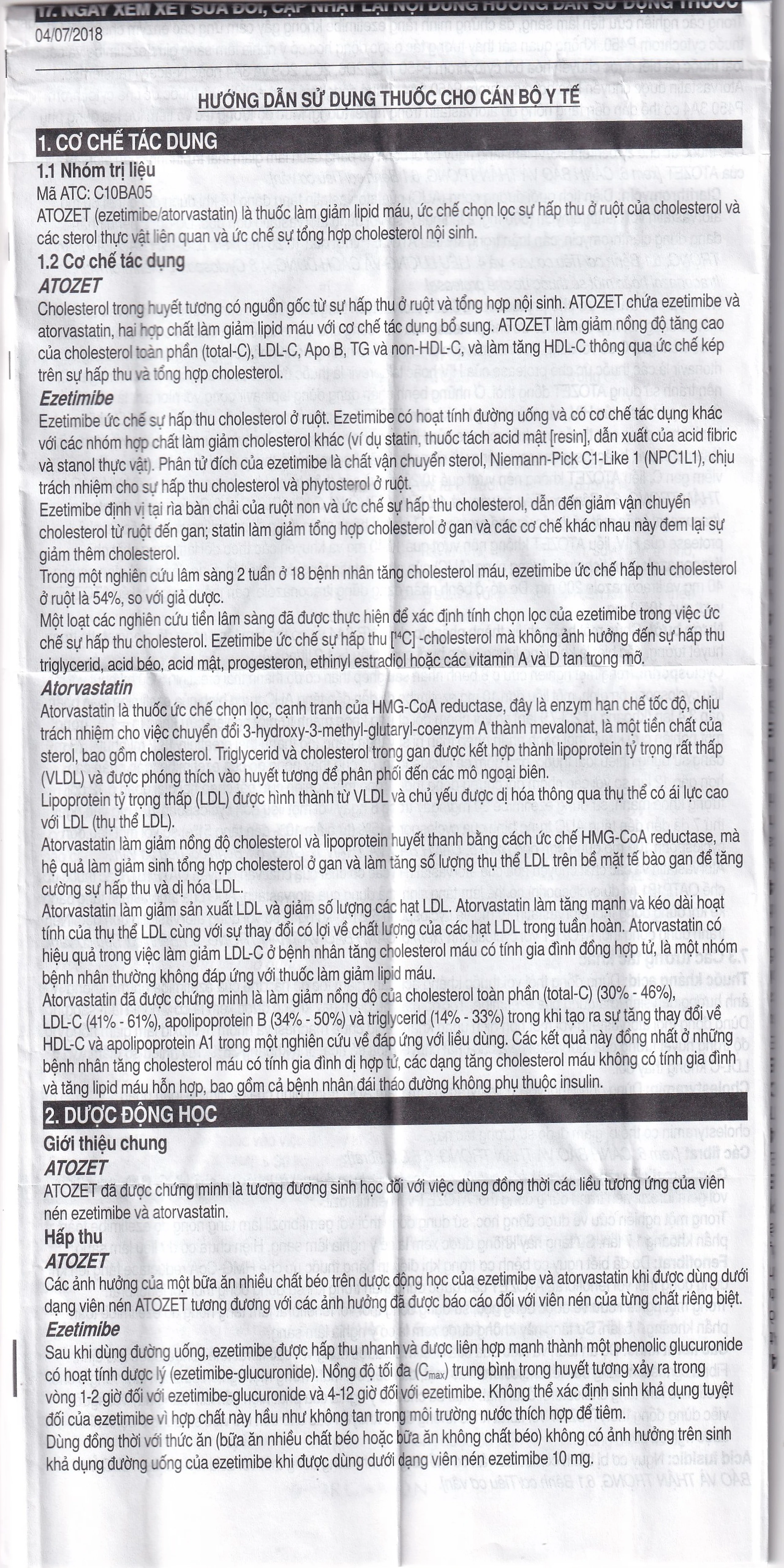 Thuốc Atozet 10mg/10mg MSD điều trị rối loạn mỡ máu, phòng ngừa các bệnh tim mạch (3 vỉ x 10 viên)