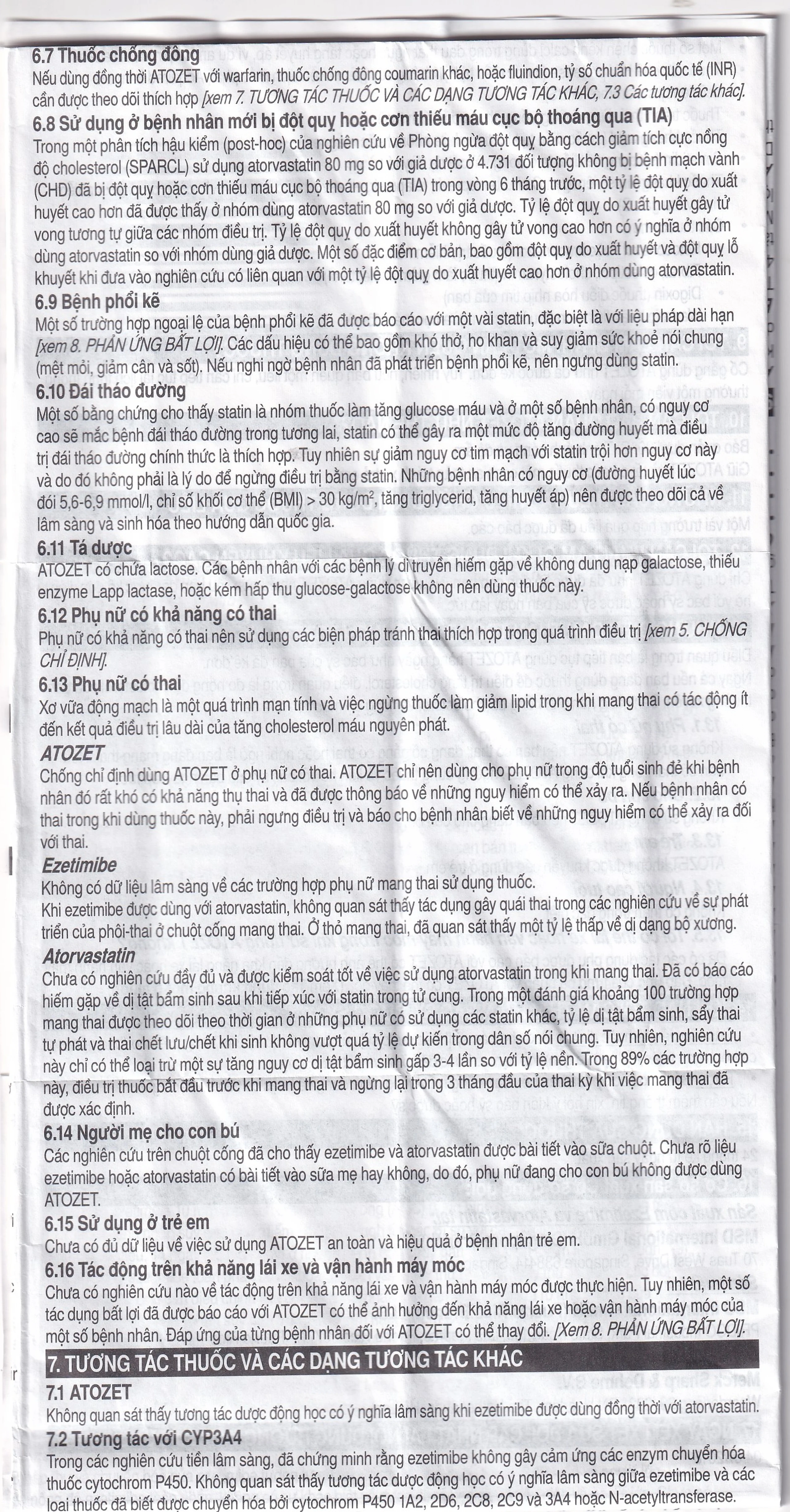 Thuốc Atozet 10mg/10mg MSD điều trị rối loạn mỡ máu, phòng ngừa các bệnh tim mạch (3 vỉ x 10 viên)