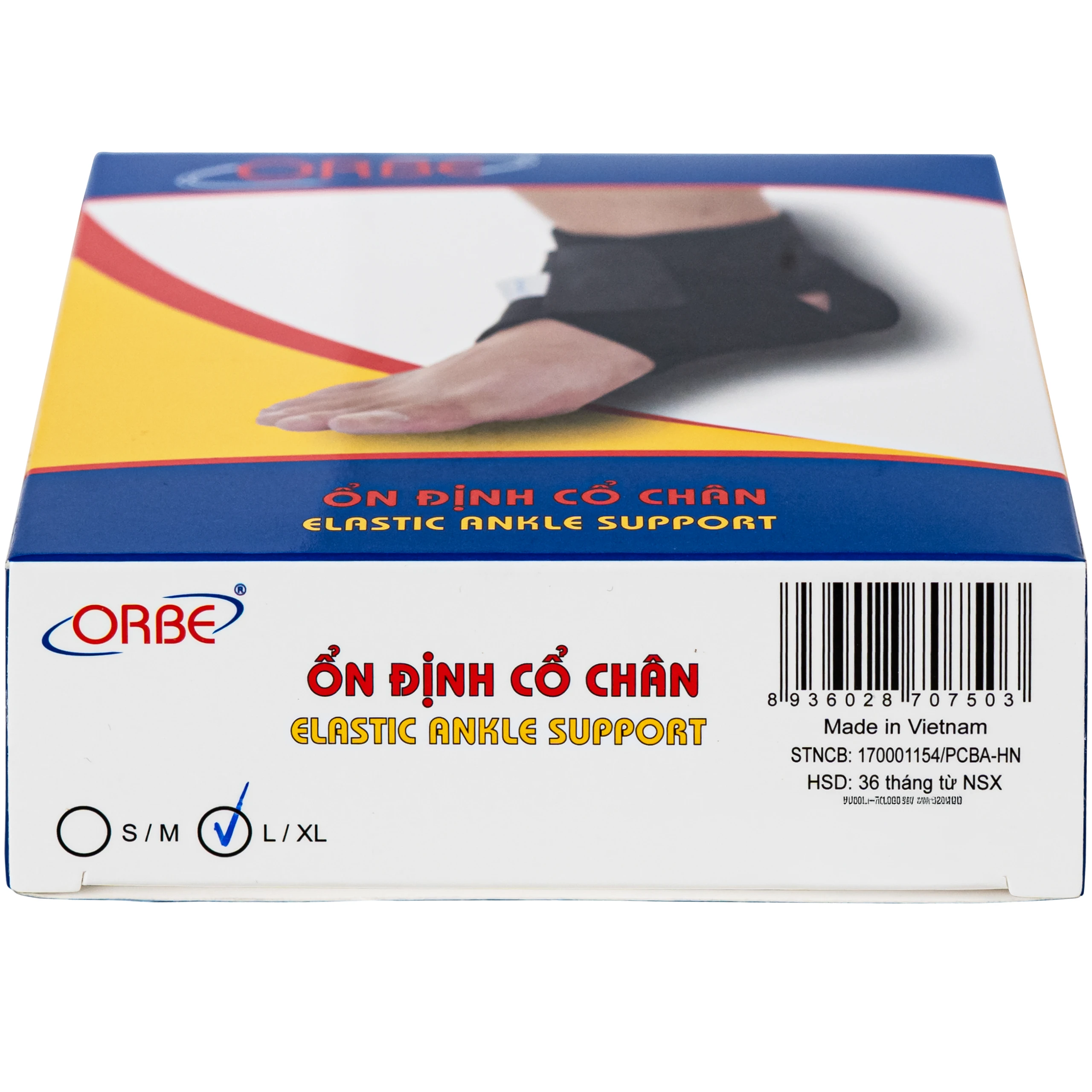 Băng ổn định cổ chân Elastic Ankle Support Orbe size L/XL 5