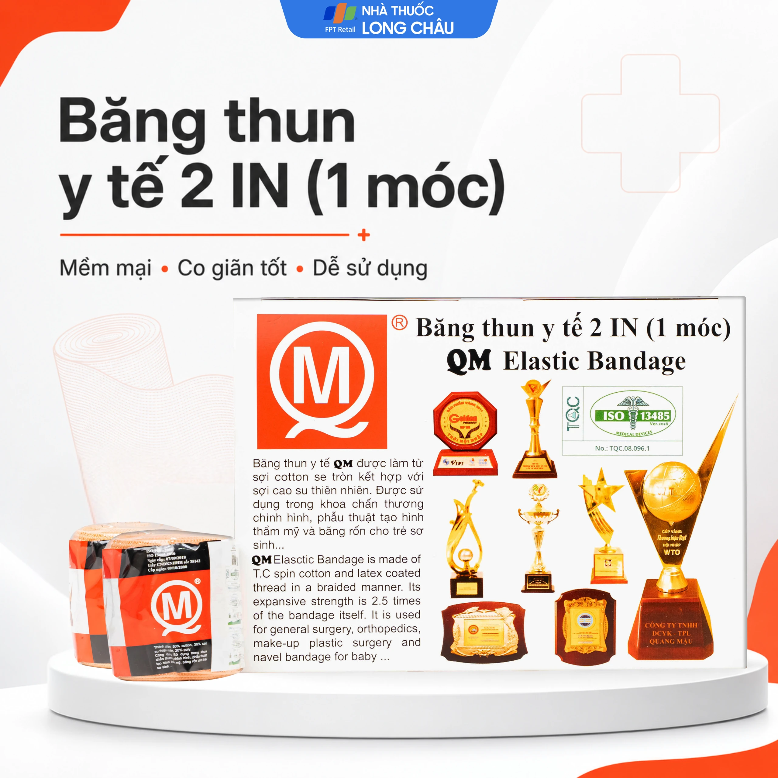 Băng thun 1 móc Quang Mậu QM 0801 (12 cuộn) 2
