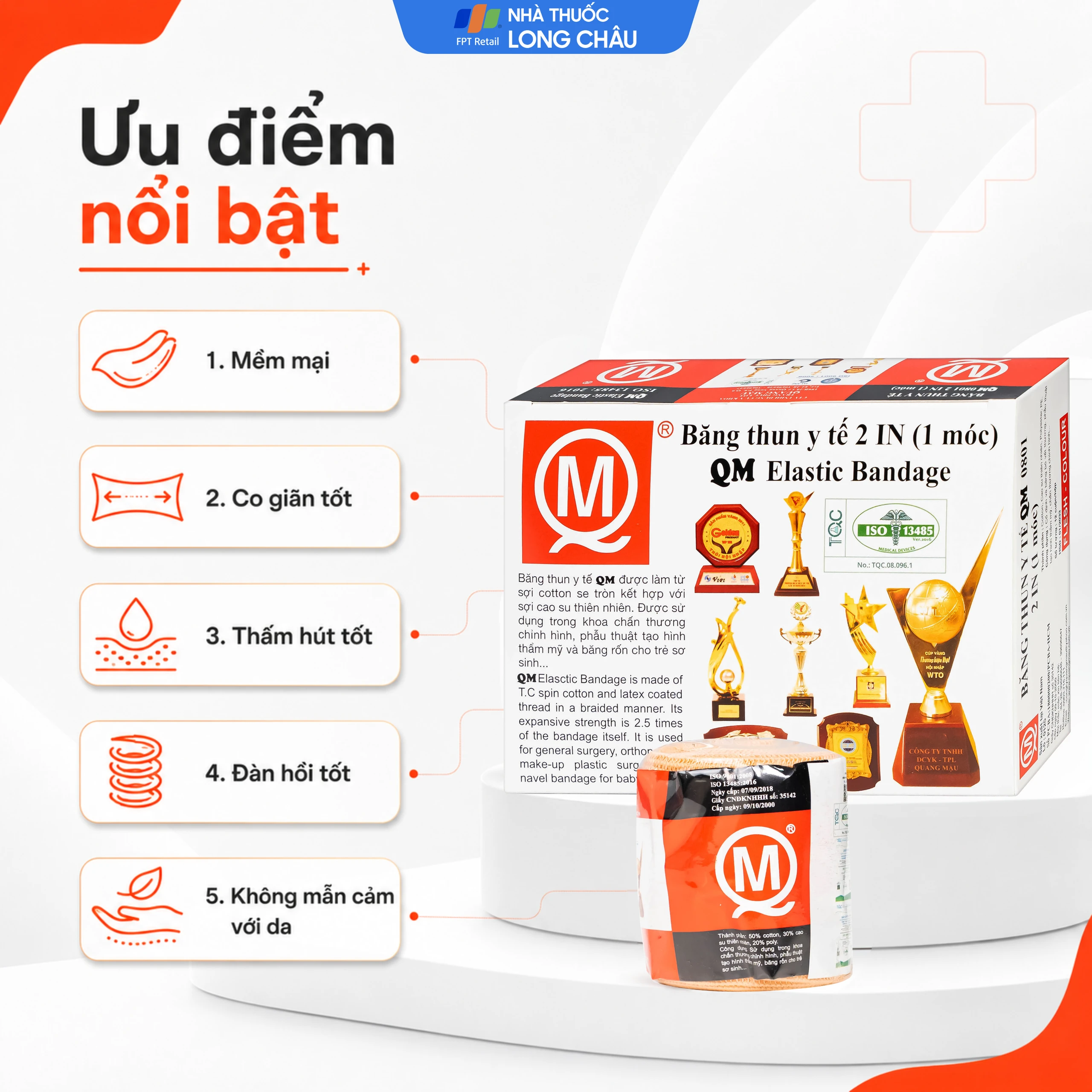 Băng thun 1 móc Quang Mậu QM 0801 (12 cuộn) 3