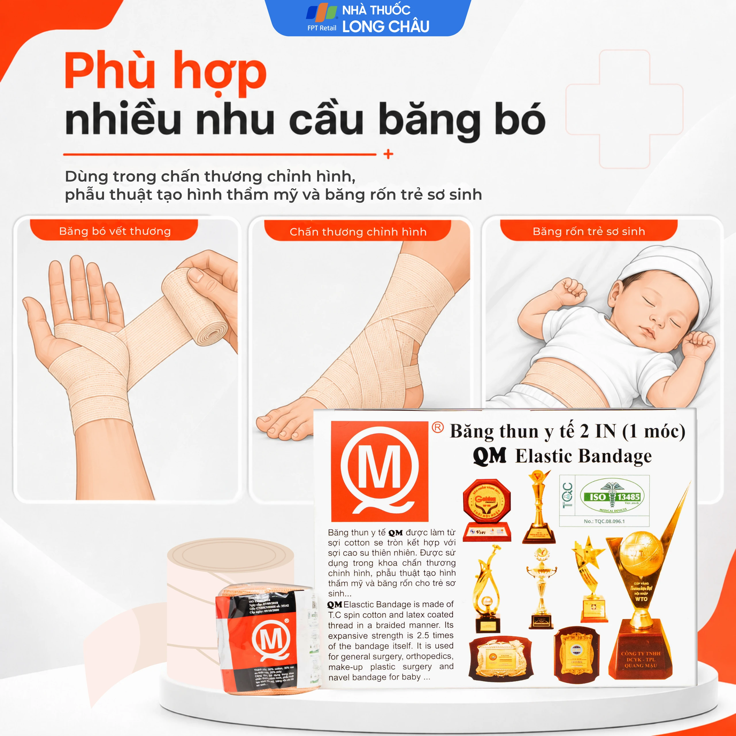 Băng thun 1 móc Quang Mậu QM 0801 (12 cuộn) 4