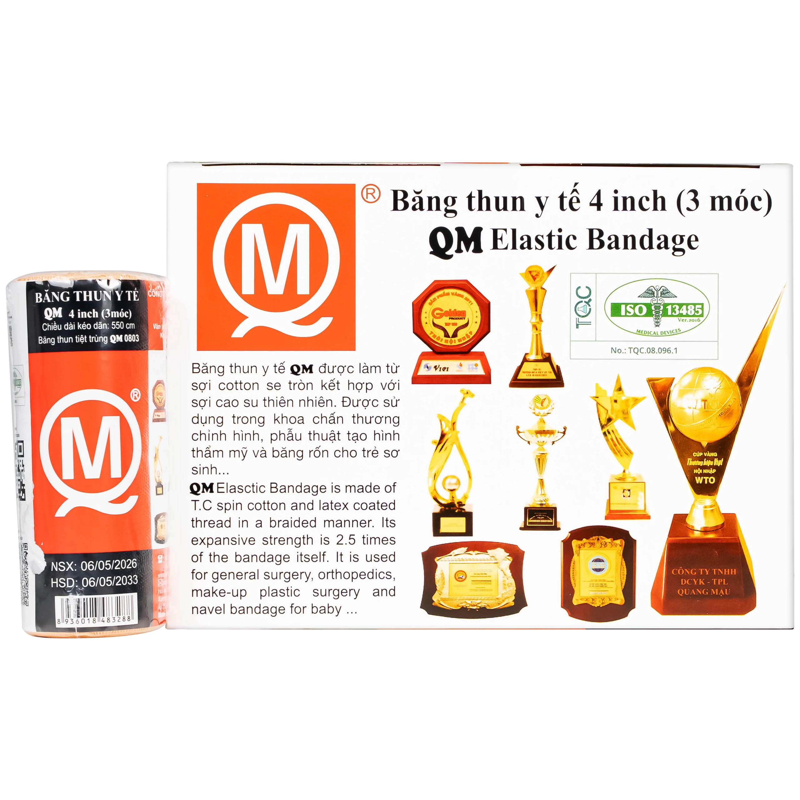 Băng thun 3 móc Quang Mậu (12 cuộn) 1
