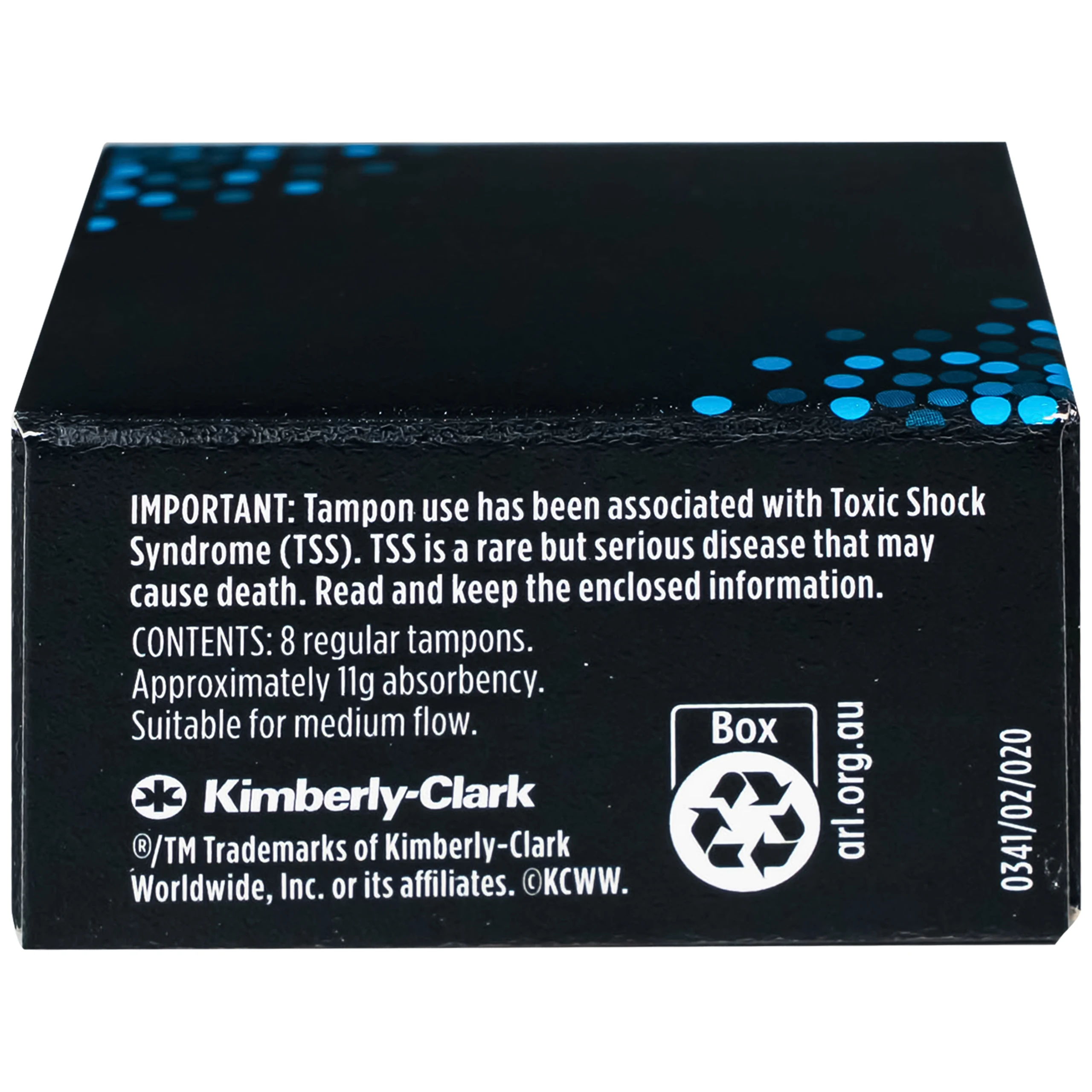 Băng vệ sinh dạng tampons Kotex loại vừa (Hộp 16 miếng) 7