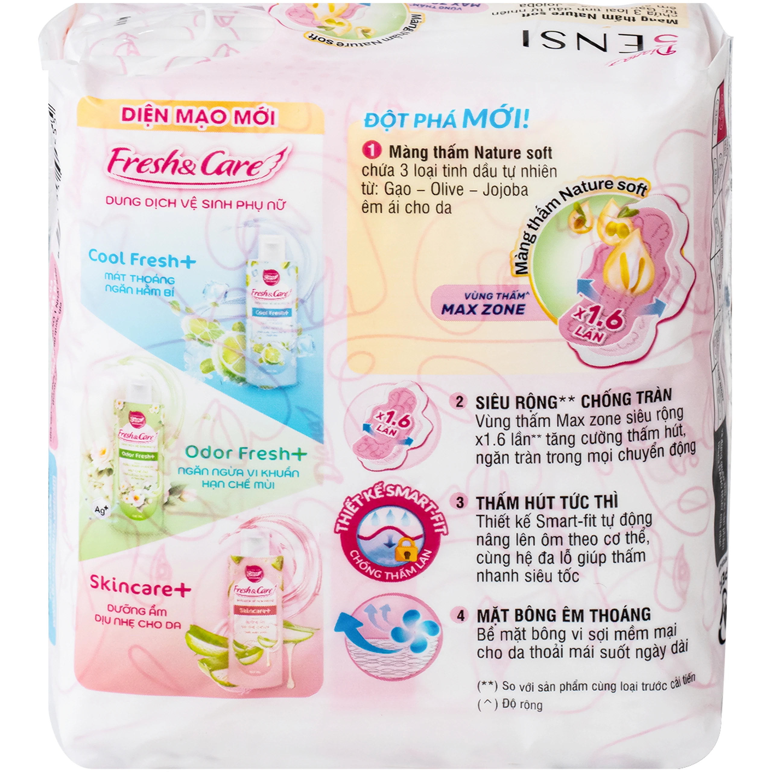 Băng vệ sinh Diana Sensi siêu mỏng cánh gói 8 miếng 2
