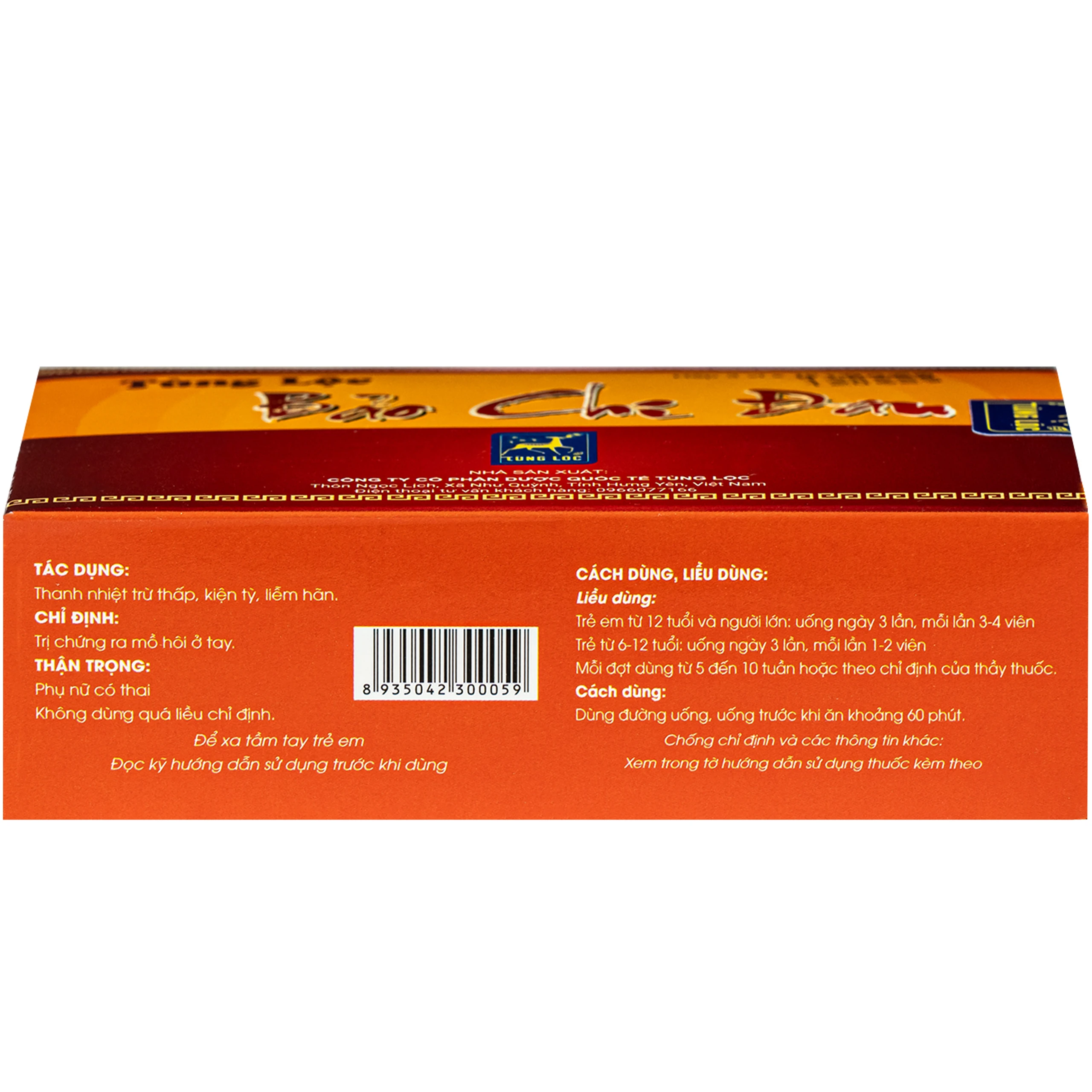 Thuốc Bảo chi đan Tùng lộc điều trị chứng ra mồ hôi tay (3 vỉ x 10 viên) 4