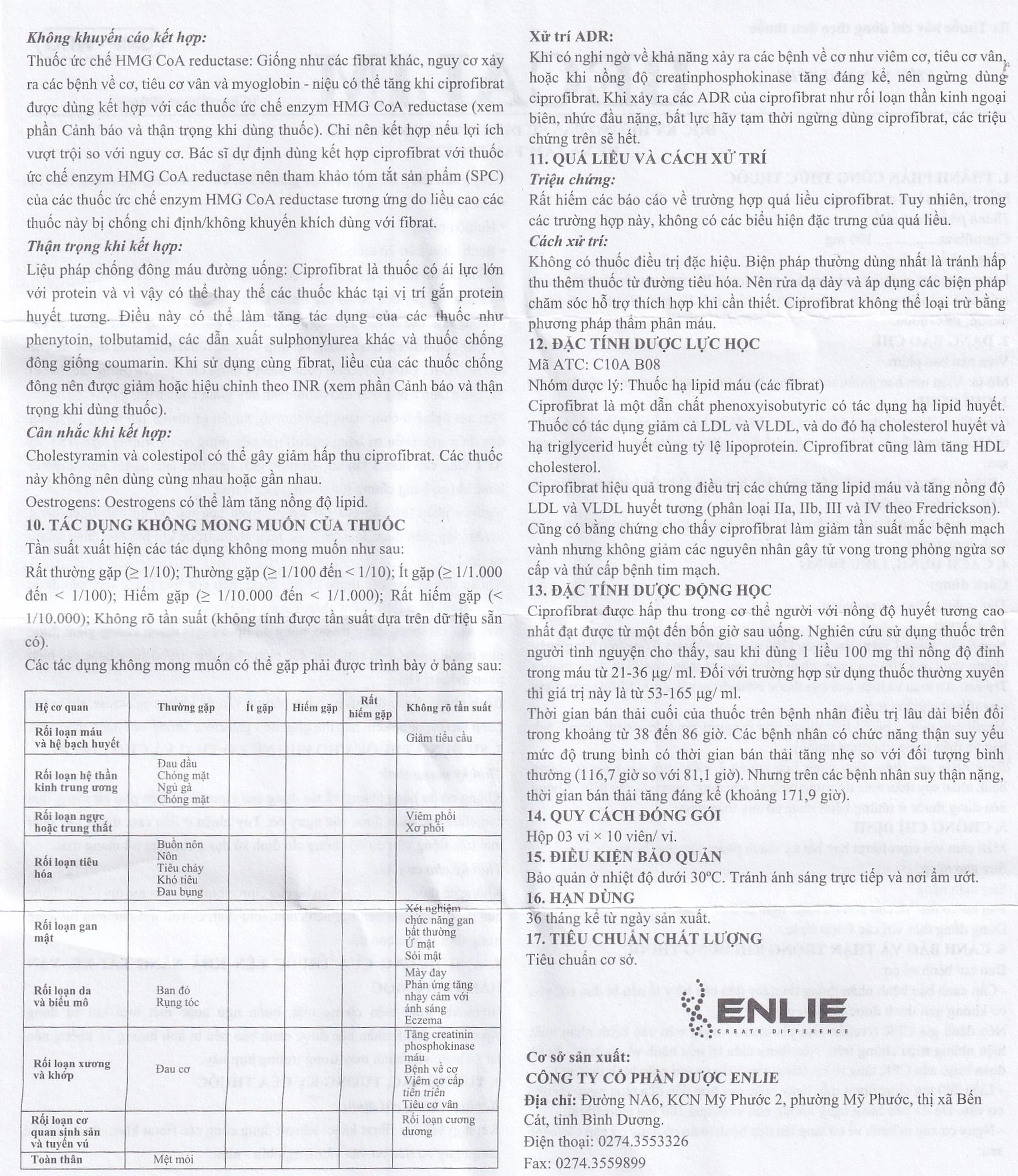 Thuốc Becalim 100mg Enlie Pharma điều trị tăng Cholesterol máu (3 vỉ x 10 viên)