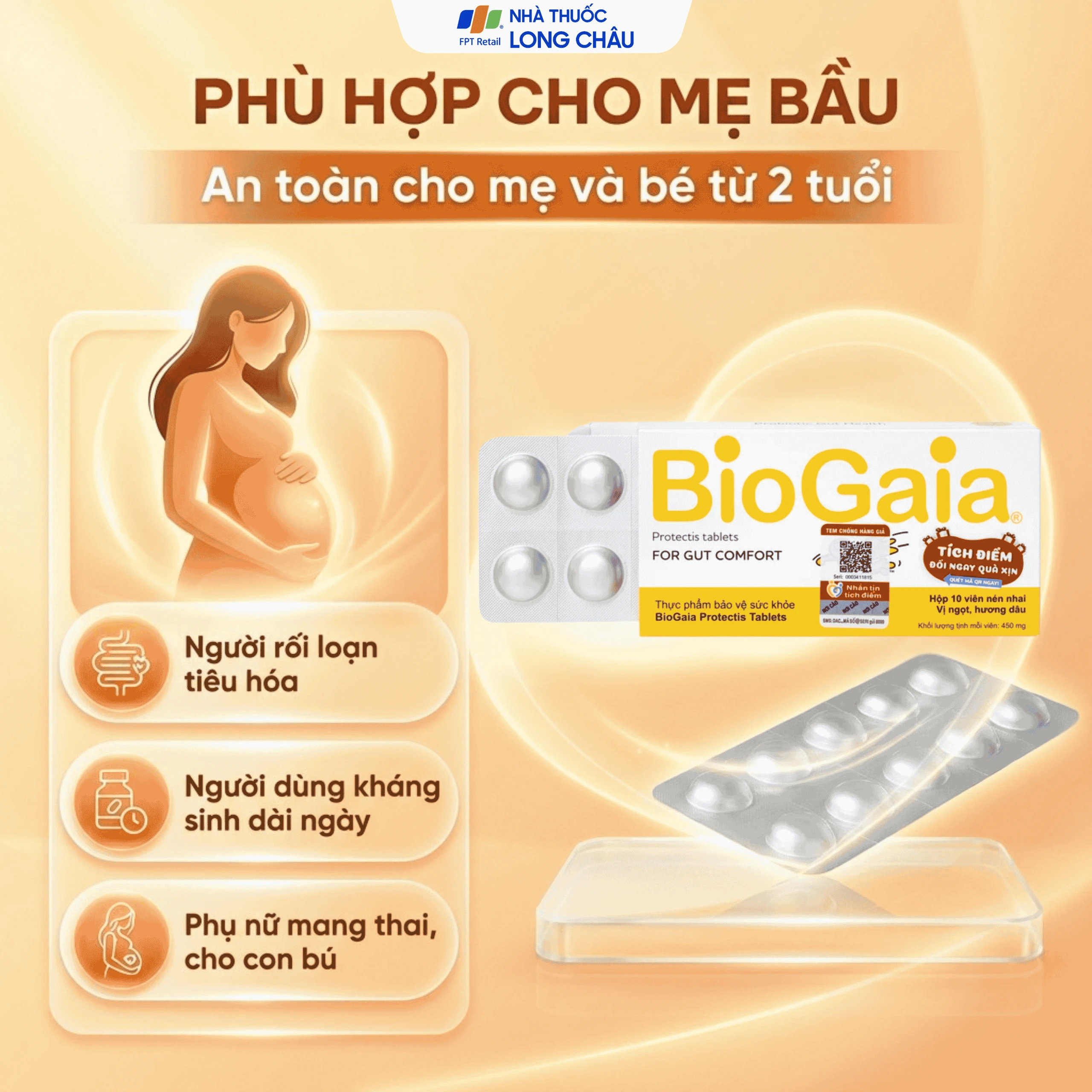 Viên bổ sung lợi khuẩn cho đường tiêu hóa BioGaia Protectis Tablets (10 viên) 6