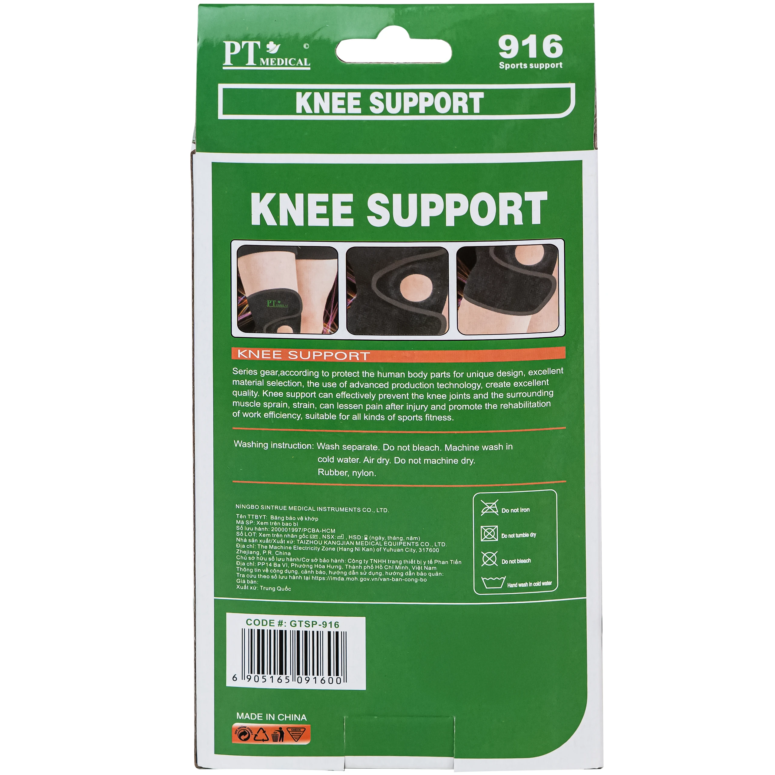 Bó gối Knee support 916 hỗ trợ bảo vệ vùng đầu gối 7