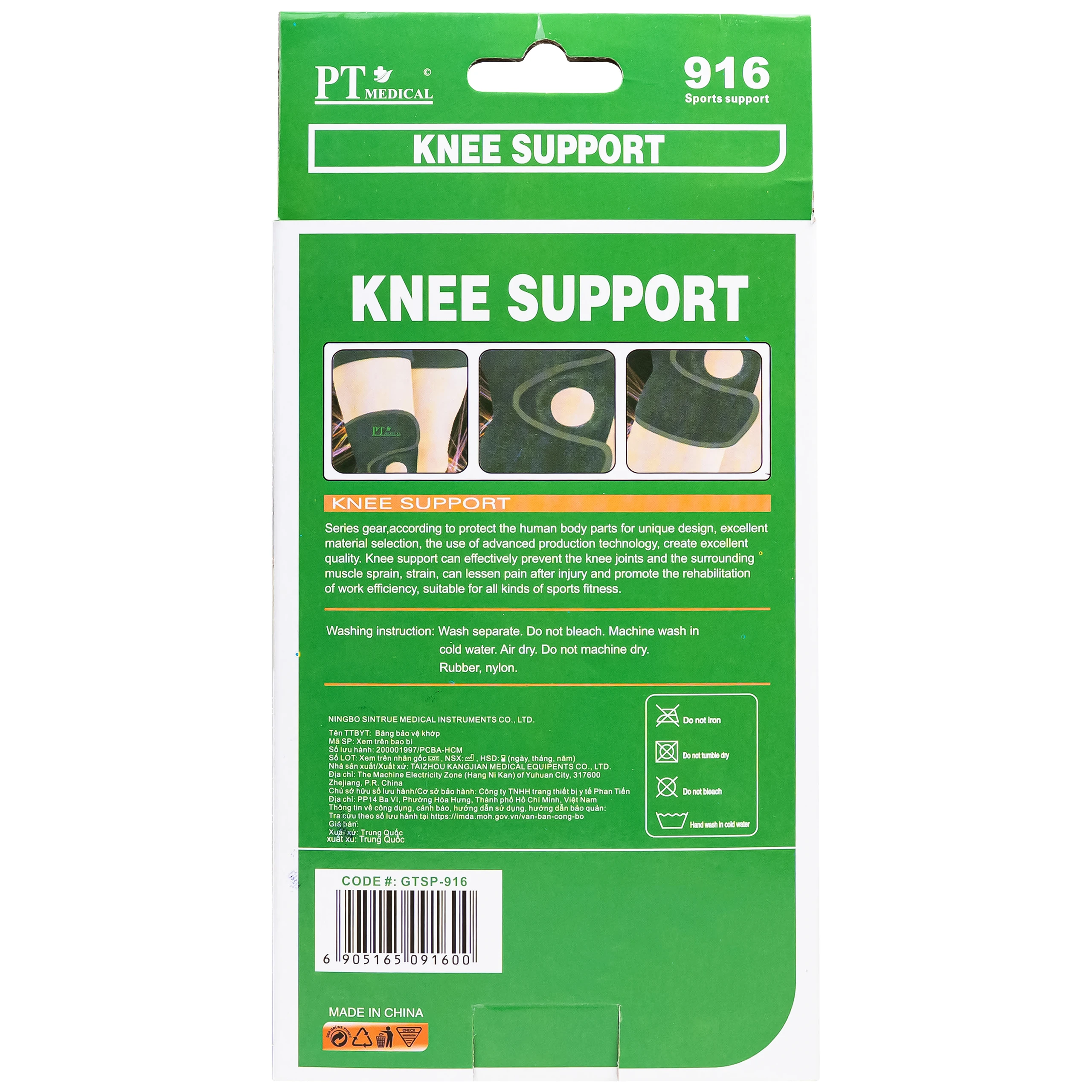 Bó gối Knee support 916 hỗ trợ bảo vệ vùng đầu gối 6