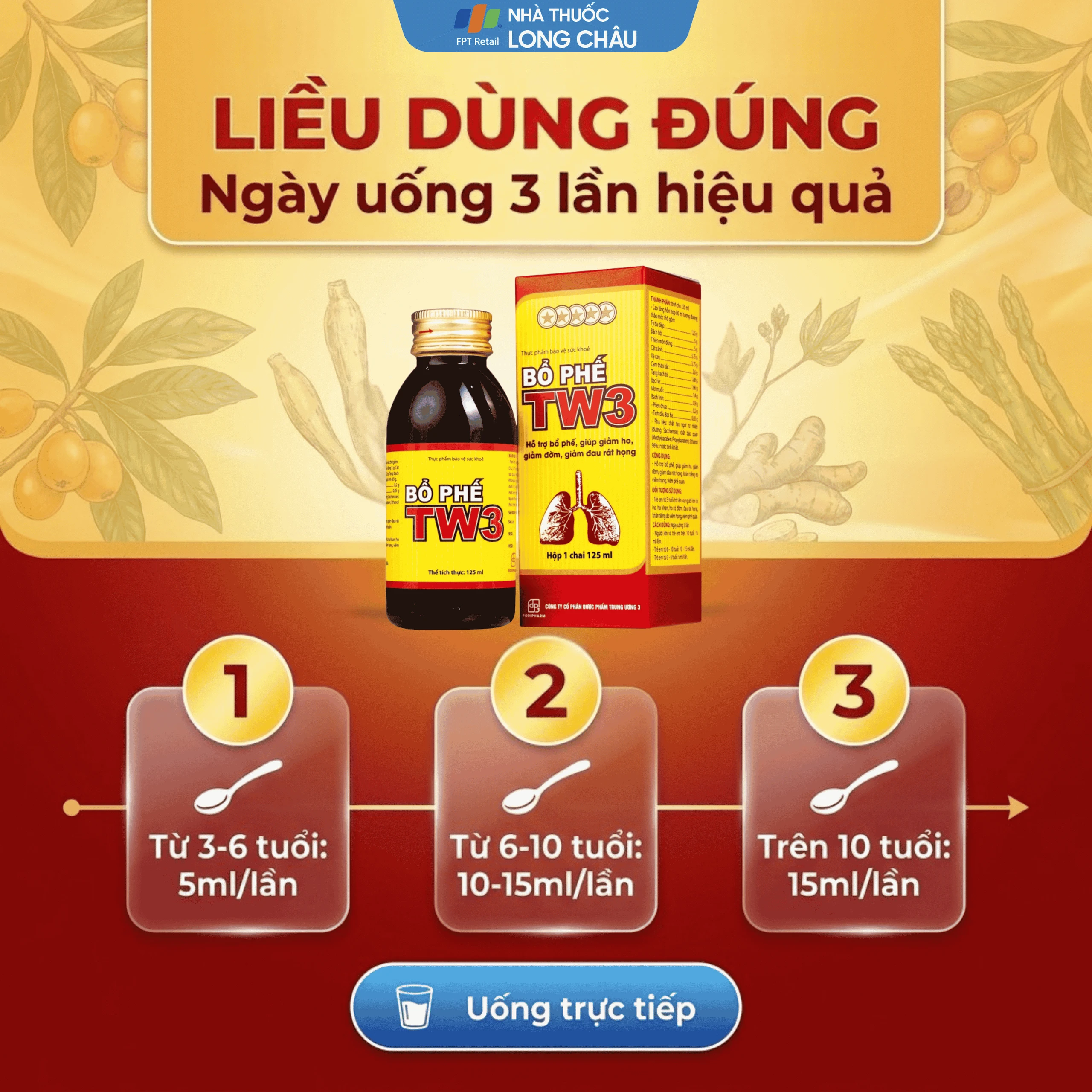Siro Bổ Phế giảm ho rát họng TW3 (125ml) 5