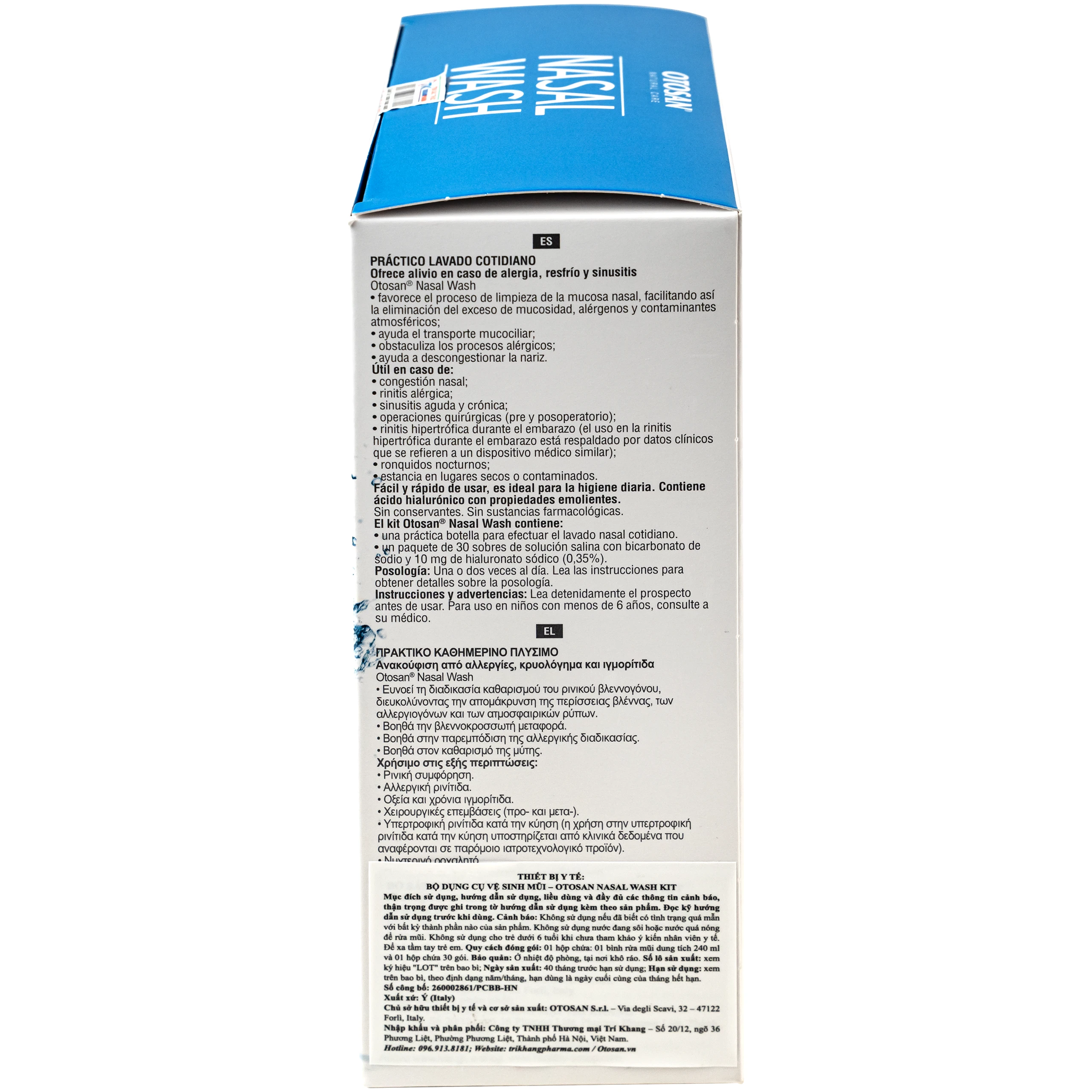 Bộ rửa mũi Otosan Nasal Wash (gồm Bình + 30 gói) làm sạch sâu, ngừa viêm xoang, viêm mũi 10