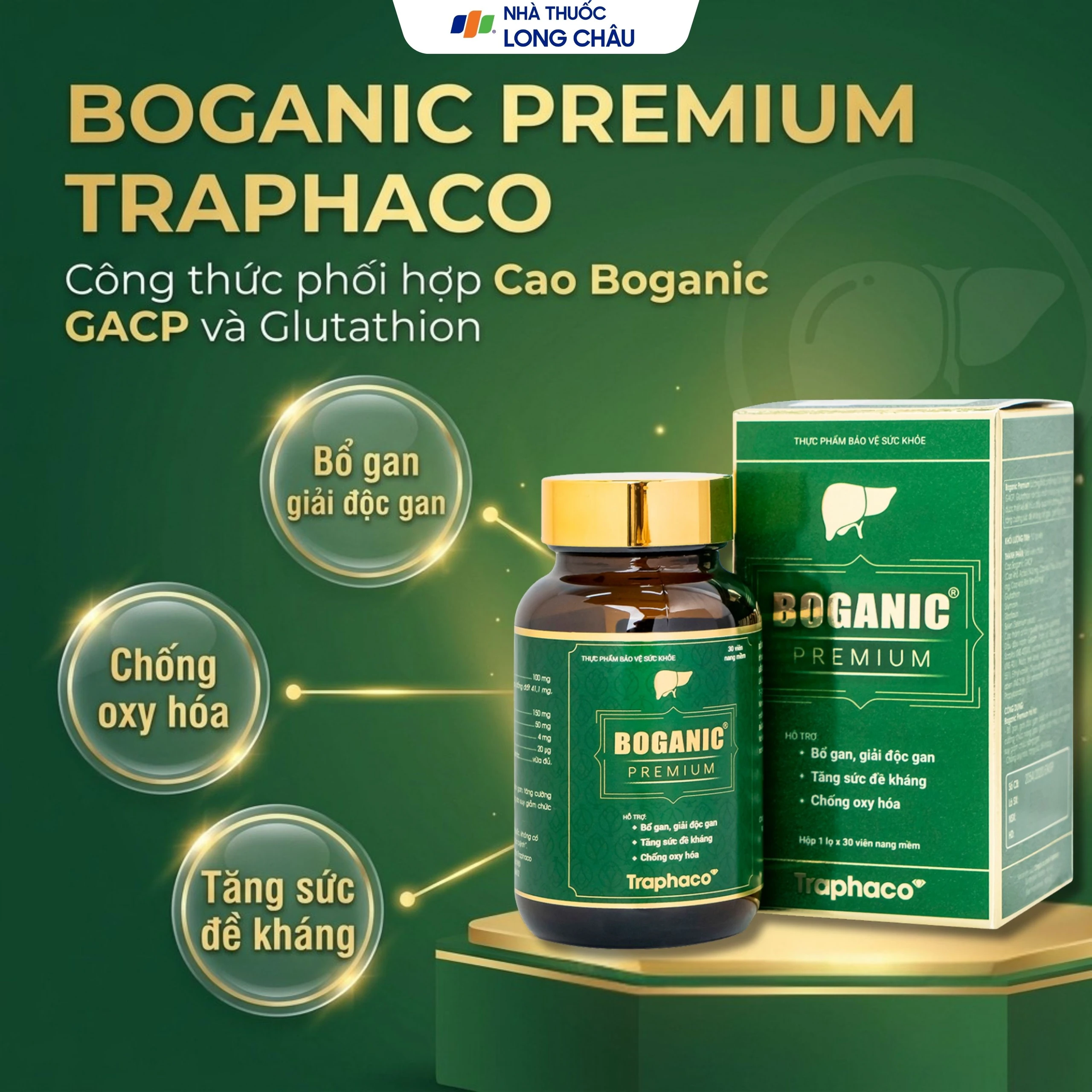 Viên bổ gan Boganic Premium Traphaco (30 viên) 2