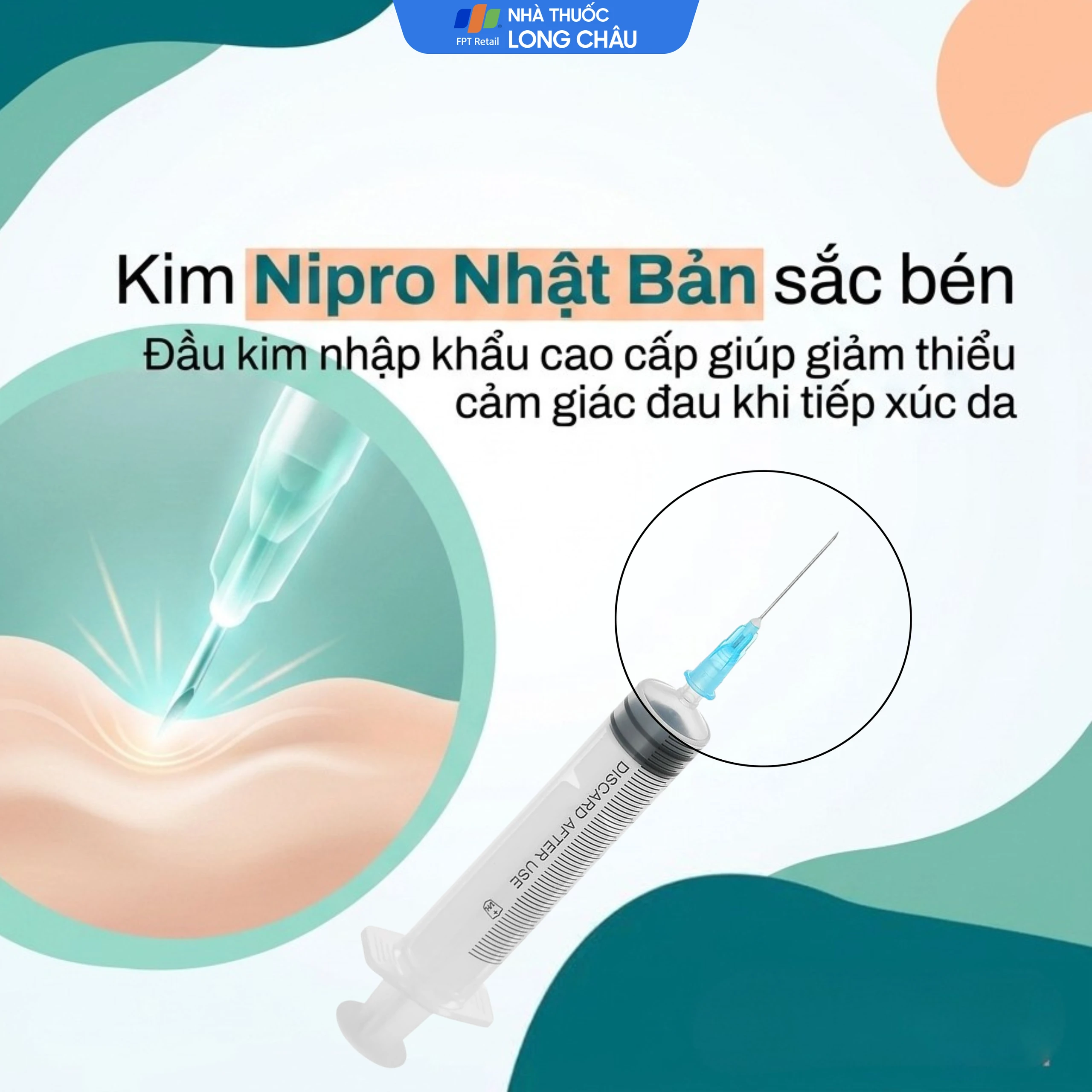 Bơm tiêm 10ml/cc 23G Vinahankook dùng một lần (100 cái) 6