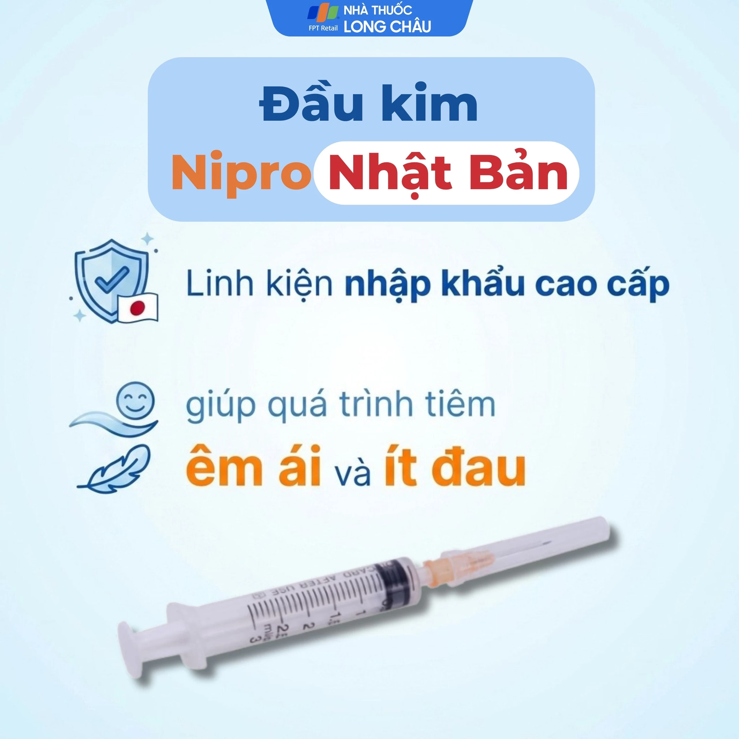 Bơm tiêm 3ml/cc 25G Vinahankook dùng một lần (100 cái) 4