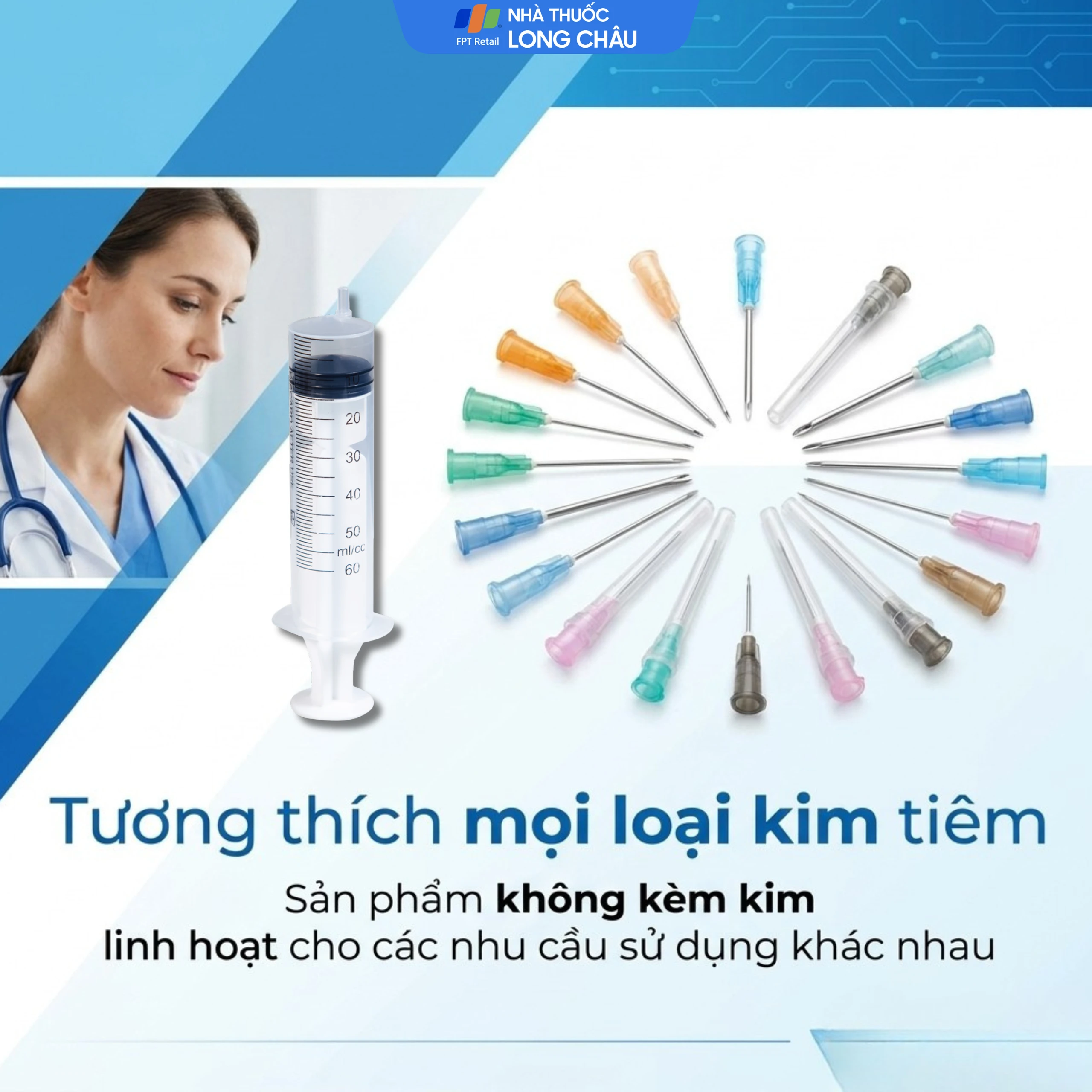 Bơm tiêm 50ml/cc Vinahankook dùng một lần (25 cái) 6
