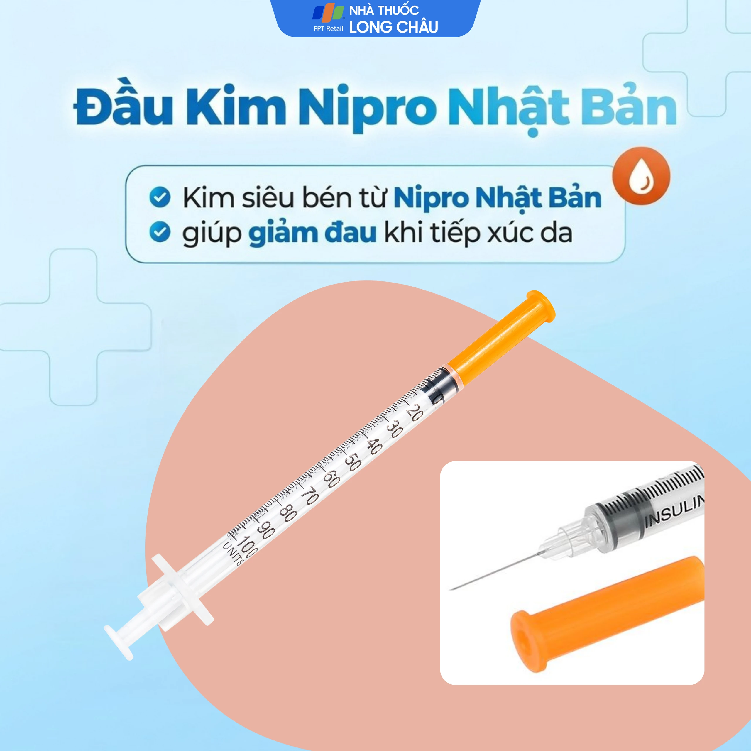 Bơm tiêm tiểu đường 1ml/cc insulin Vinahankook (100 cái) 6