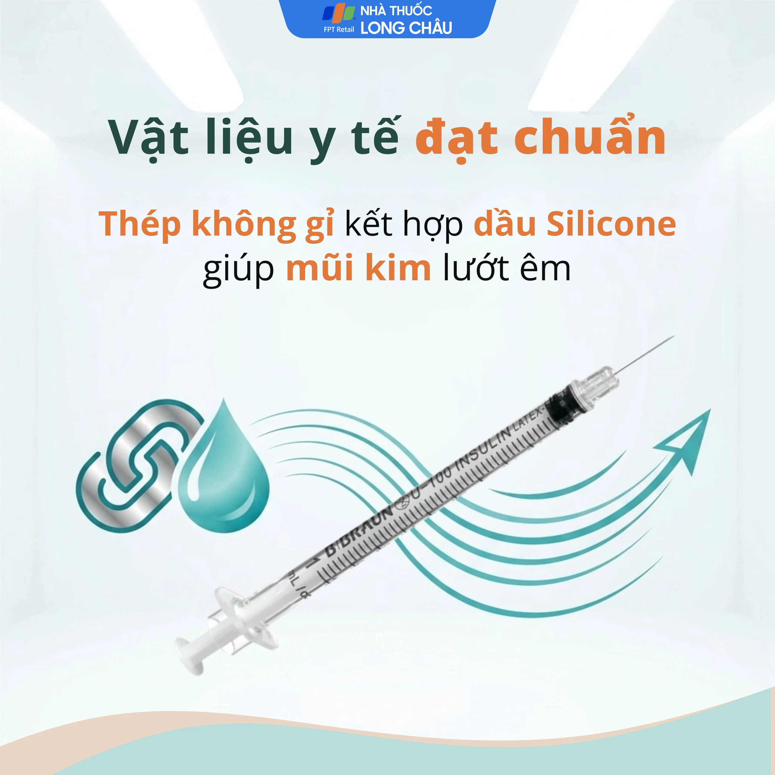 Bơm tiêm tiểu đường Omnican 1ml/100iu Braun màu cam (100 cái) 4