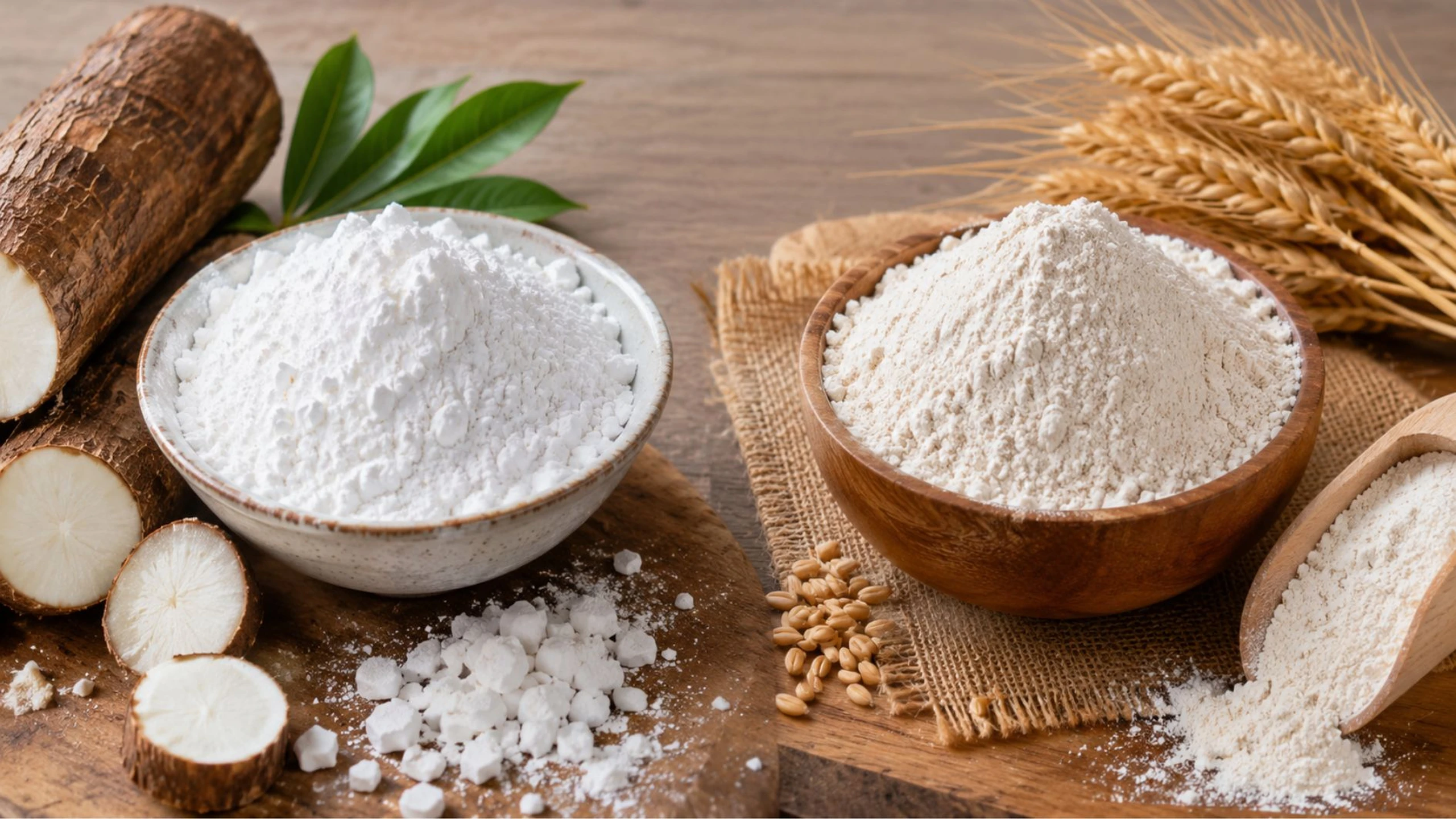 Bột năng và bột mì có giống nhau không? Cách phân biệt bột năng và bột mì
