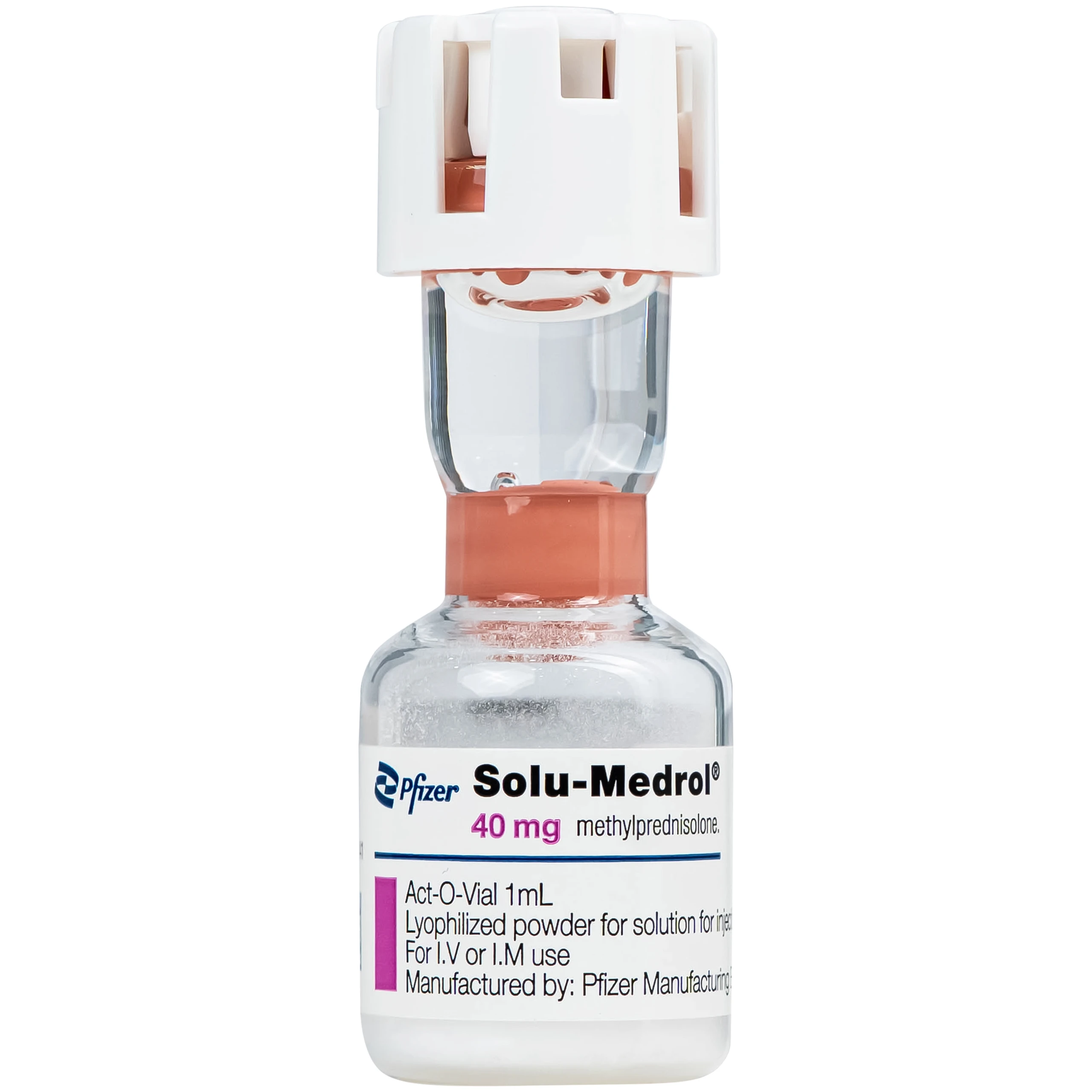 Bột pha tiêm Solu-Medrol 40mg Pfizer điều trị rối loạn thấp khớp, lupus ban đỏ hệ thống (Hộp 10 lọ x 1ml) 2