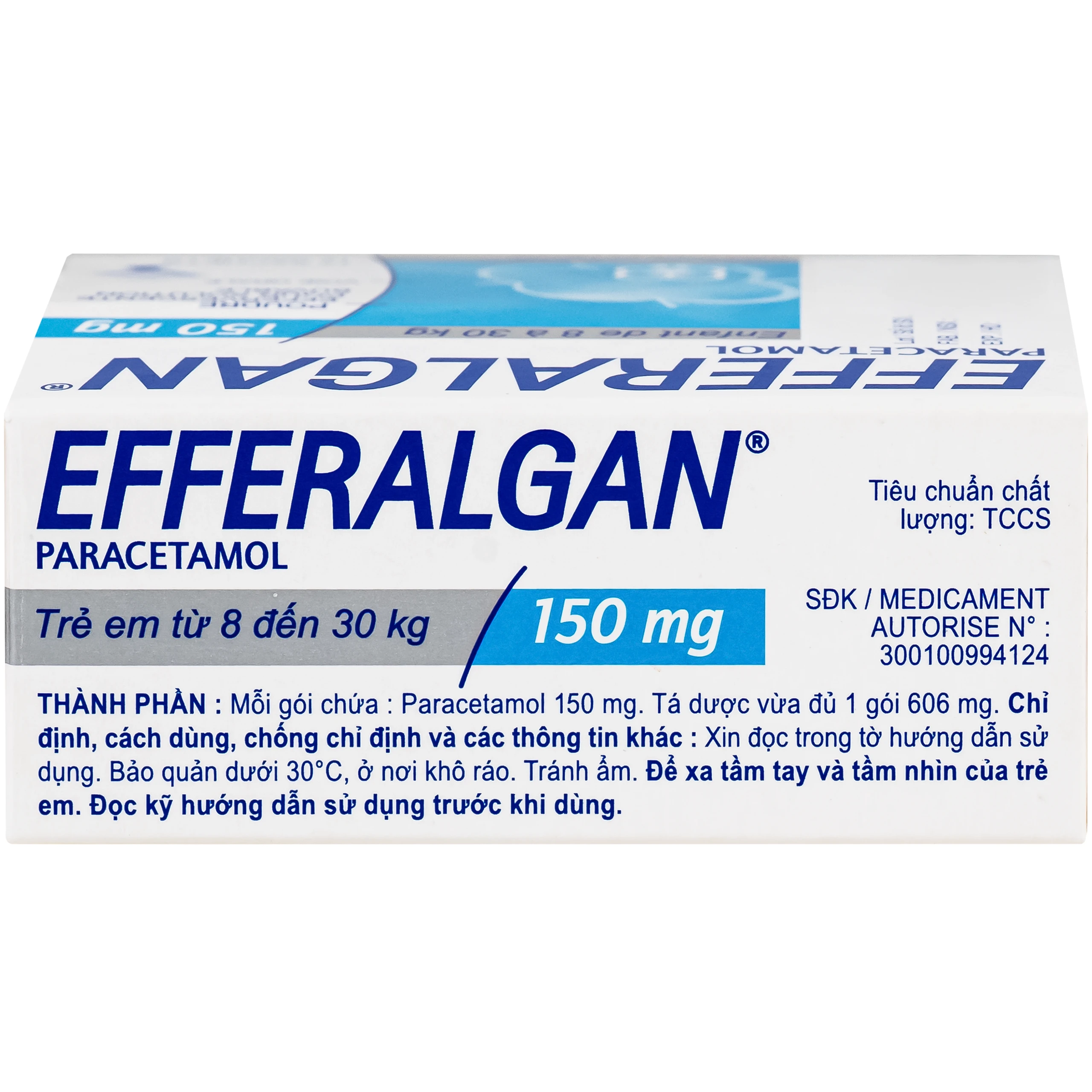 Bột sủi Efferalgan 150mg UPSA SAS giảm đau, hạ sốt (12 gói) 3