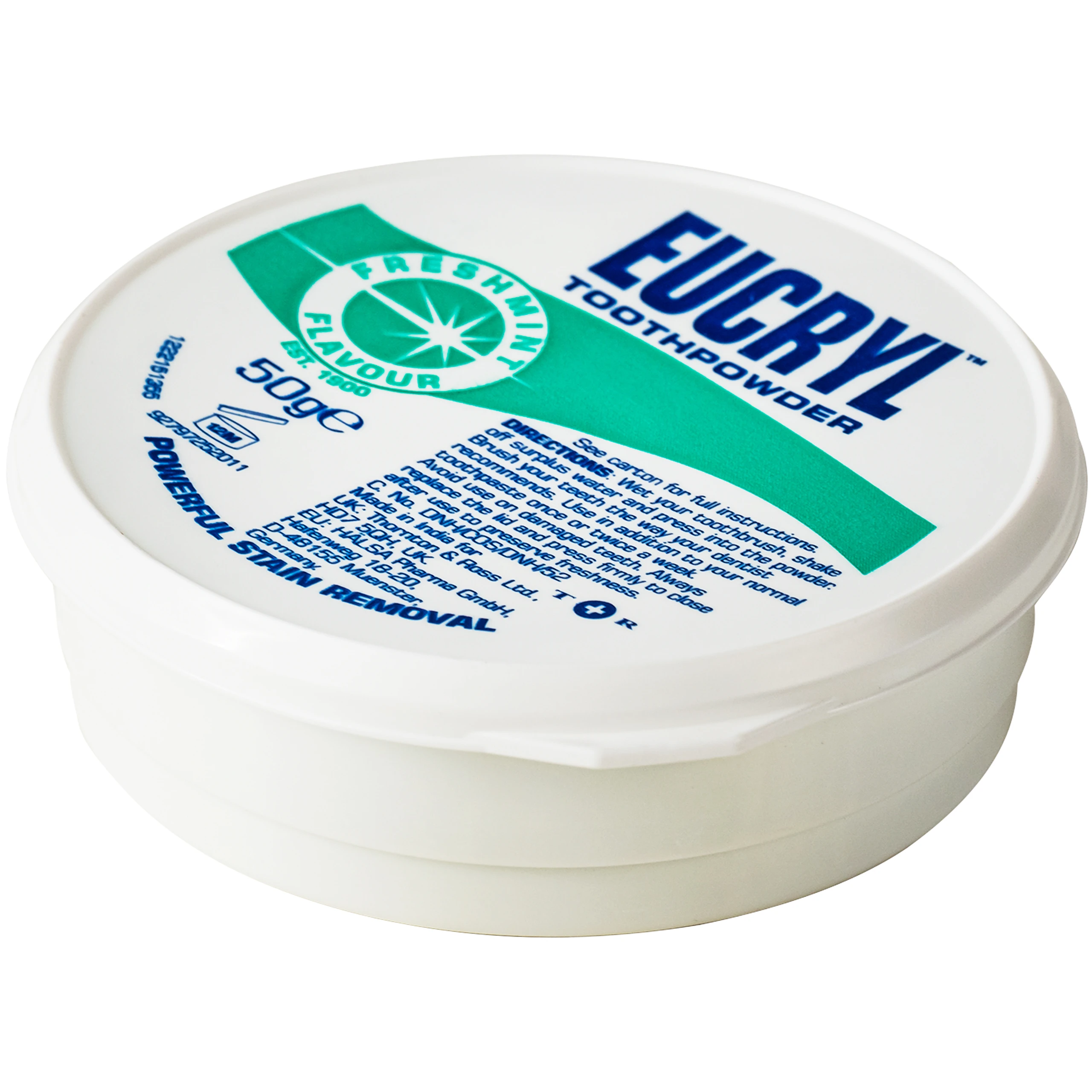 Bột tẩy trắng răng Eucryl Toothpowder Freshmint flavour loại bỏ vết ố vàng (50g) 4