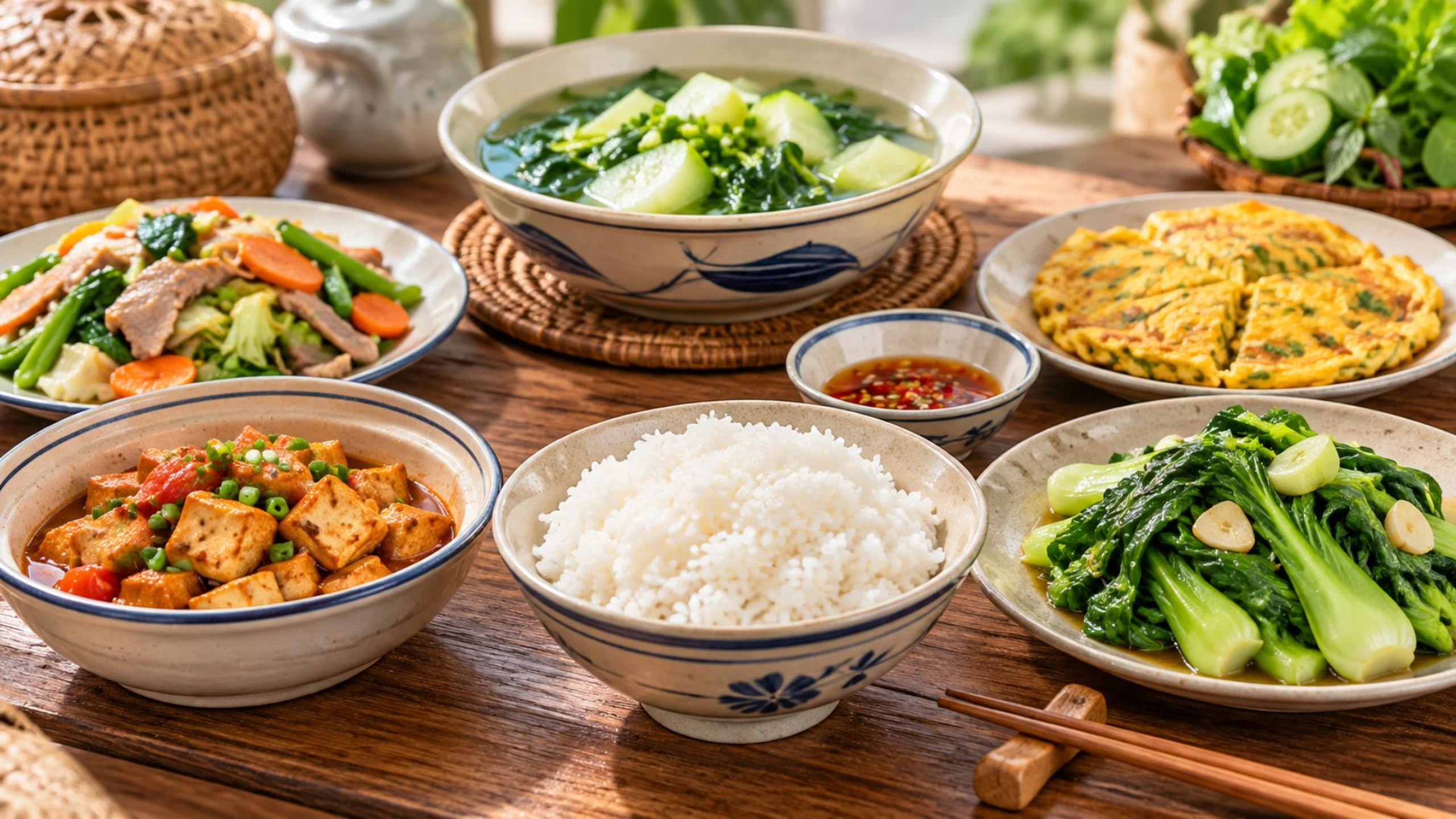 Bữa cơm thiếu thịt cá: Liệu có lo thiếu đạm không?