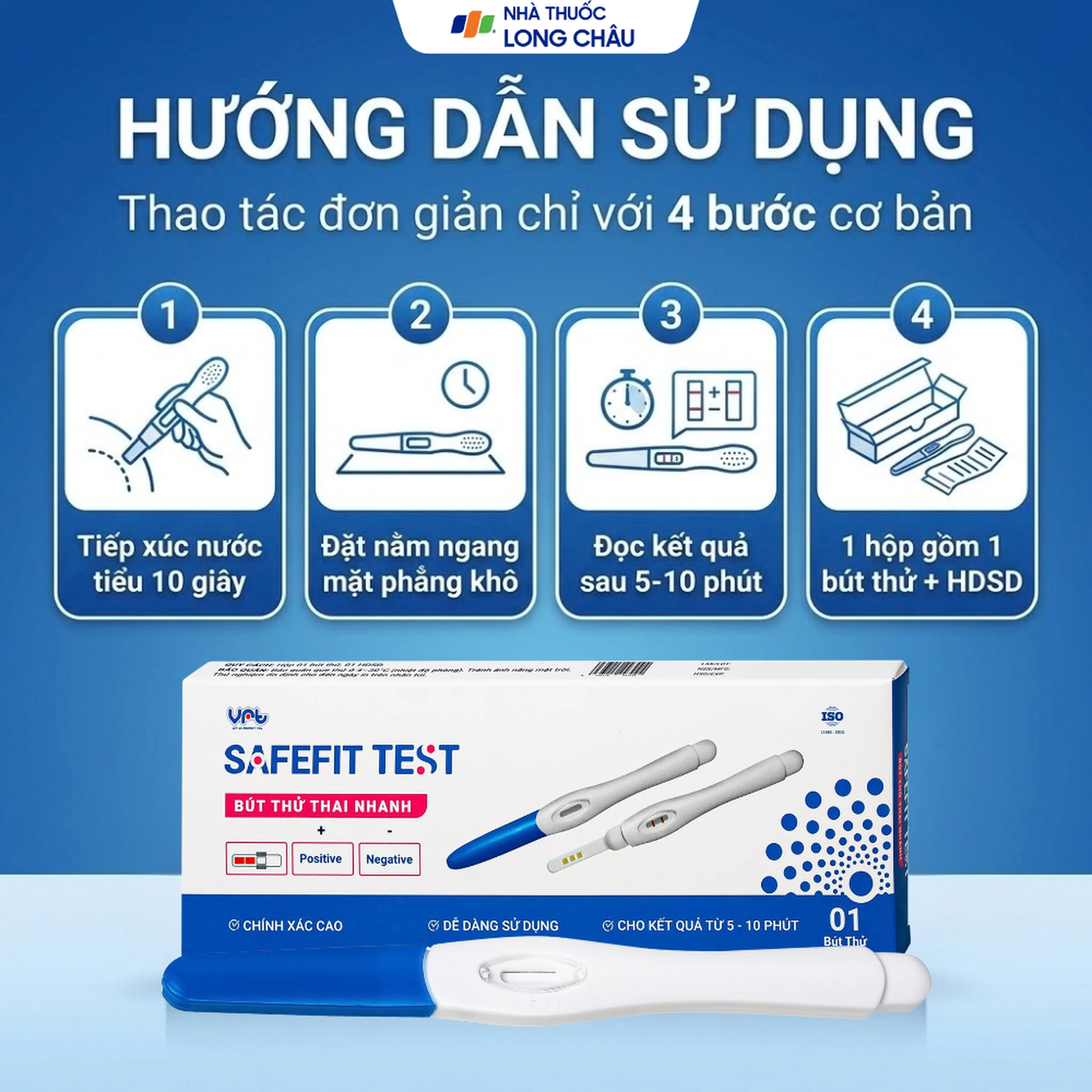Que thử thai Safefit Test dạng bút giúp phát hiện sớm thai kỳ sau 7-10 ngày thụ thai 5