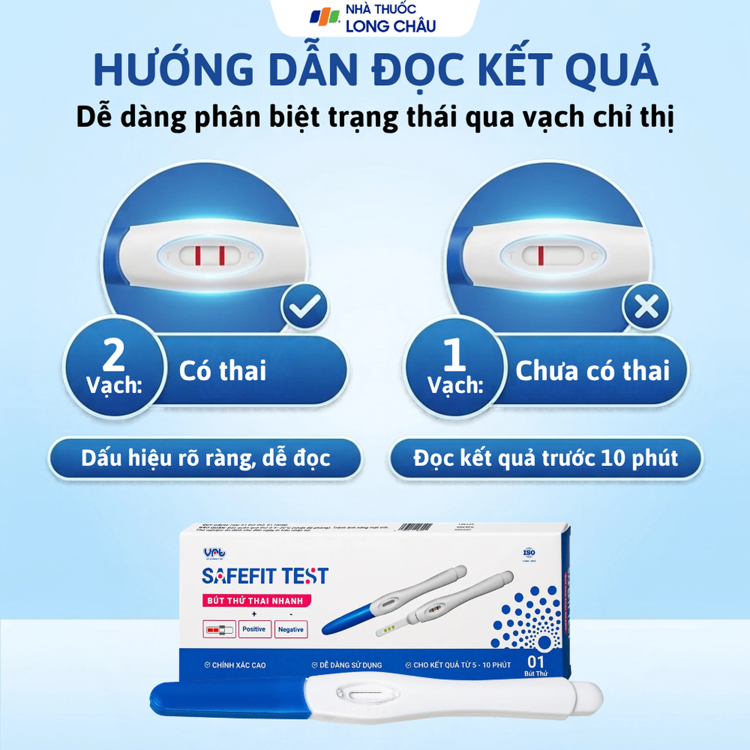 Que thử thai Safefit Test dạng bút giúp phát hiện sớm thai kỳ sau 7-10 ngày thụ thai 6