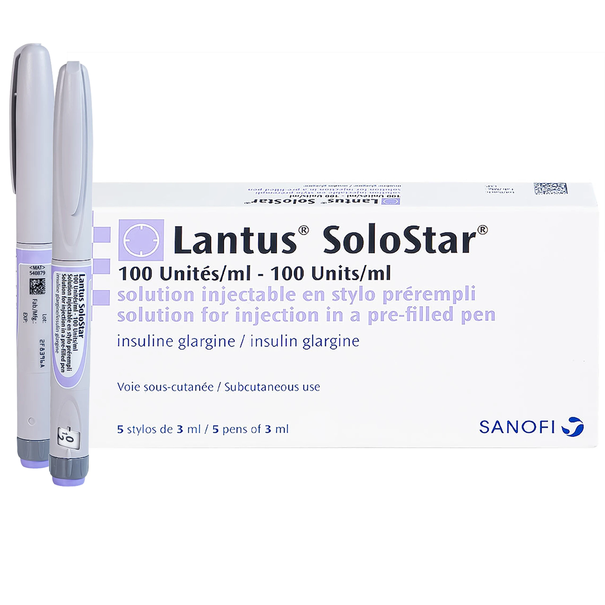 Bút tiêm Lantus SoloStar 100 Units/ml điều trị đái tháo đường (5 cây x 3ml) 1