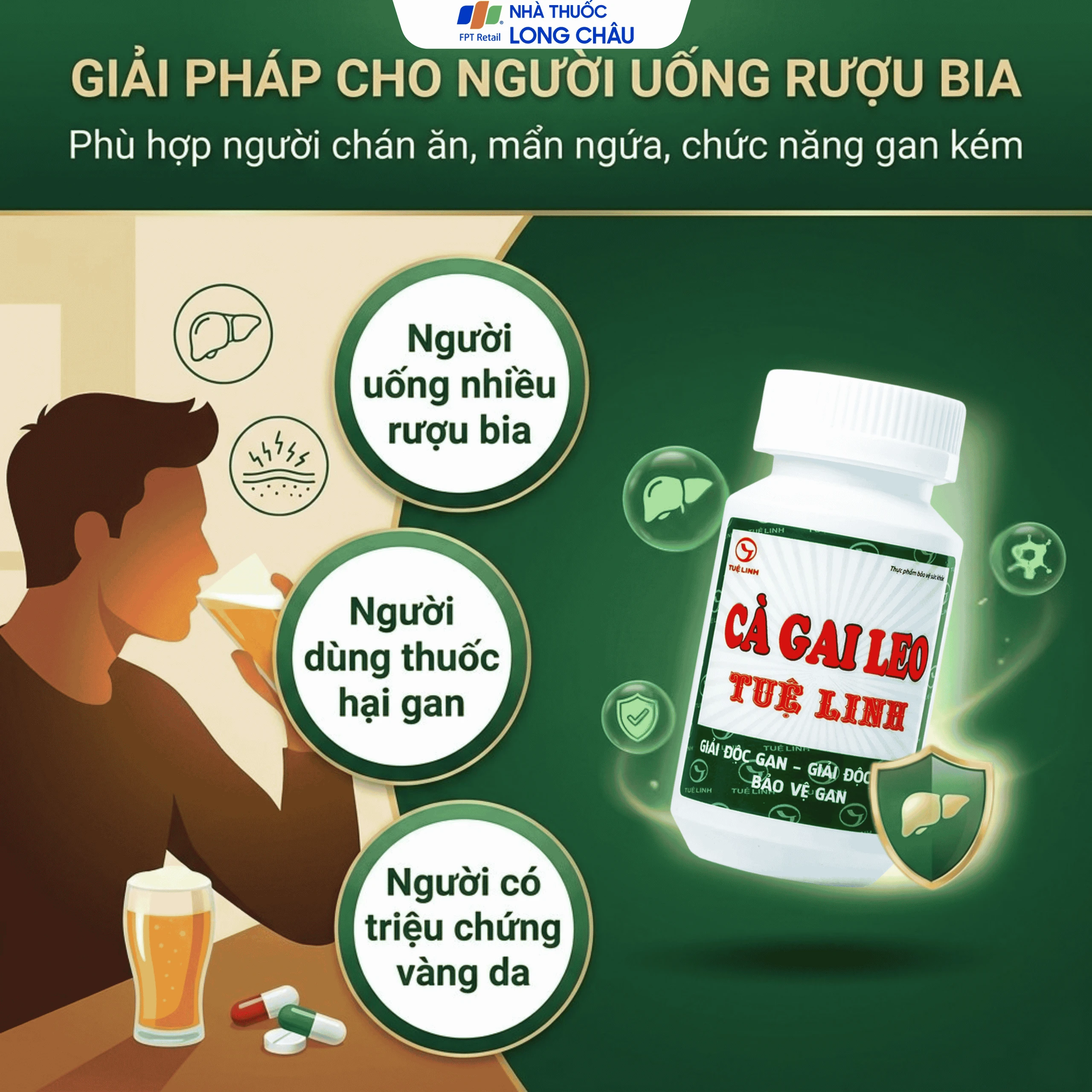 Viên tăng cường chức năng giải độc của gan Cà Gai Leo Tuệ Linh (60 viên) 4