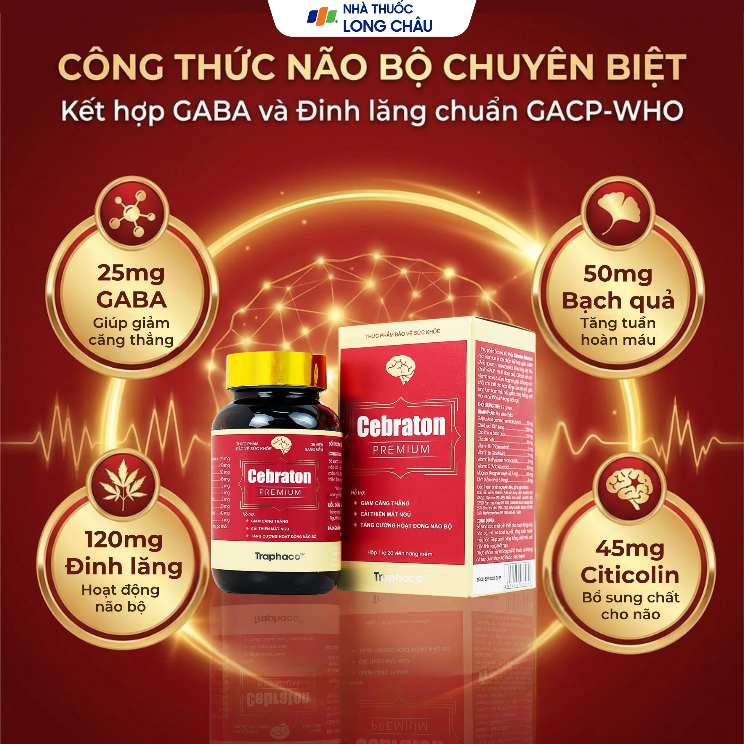Viên hỗ trợ hoạt huyết Cebraton Premium Traphaco (30 viên) 3