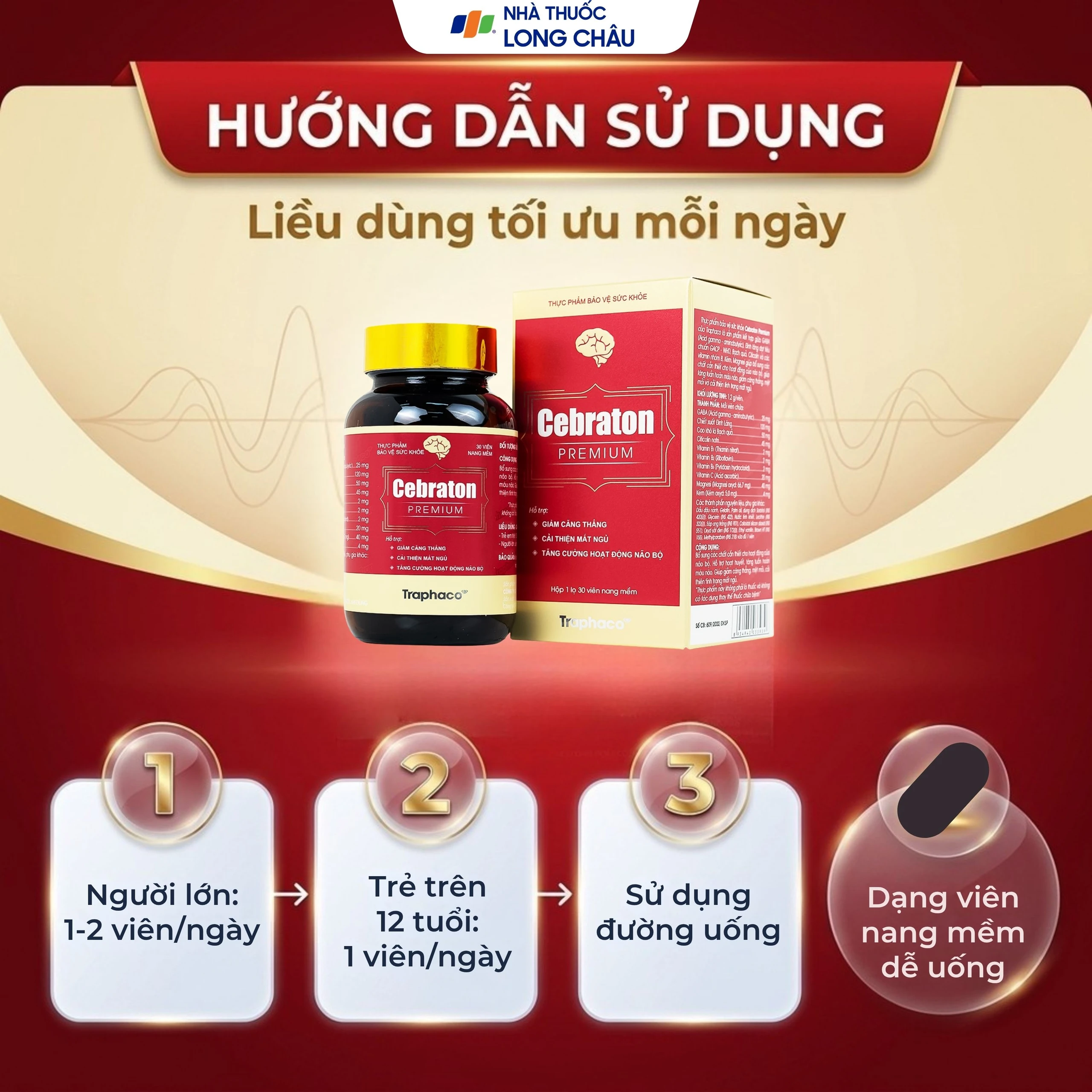 Viên hỗ trợ hoạt huyết Cebraton Premium Traphaco (30 viên) 5