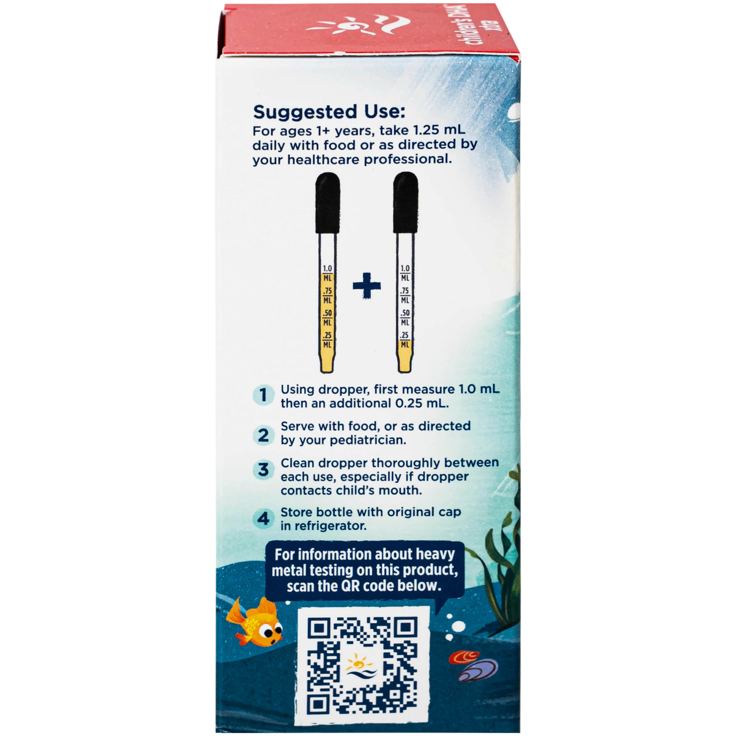 Dung dịch hỗ trợ cải thiện thị lực cho trẻ từ 1 tuổi Nordic Naturals Children's DHA xtra (60ml)