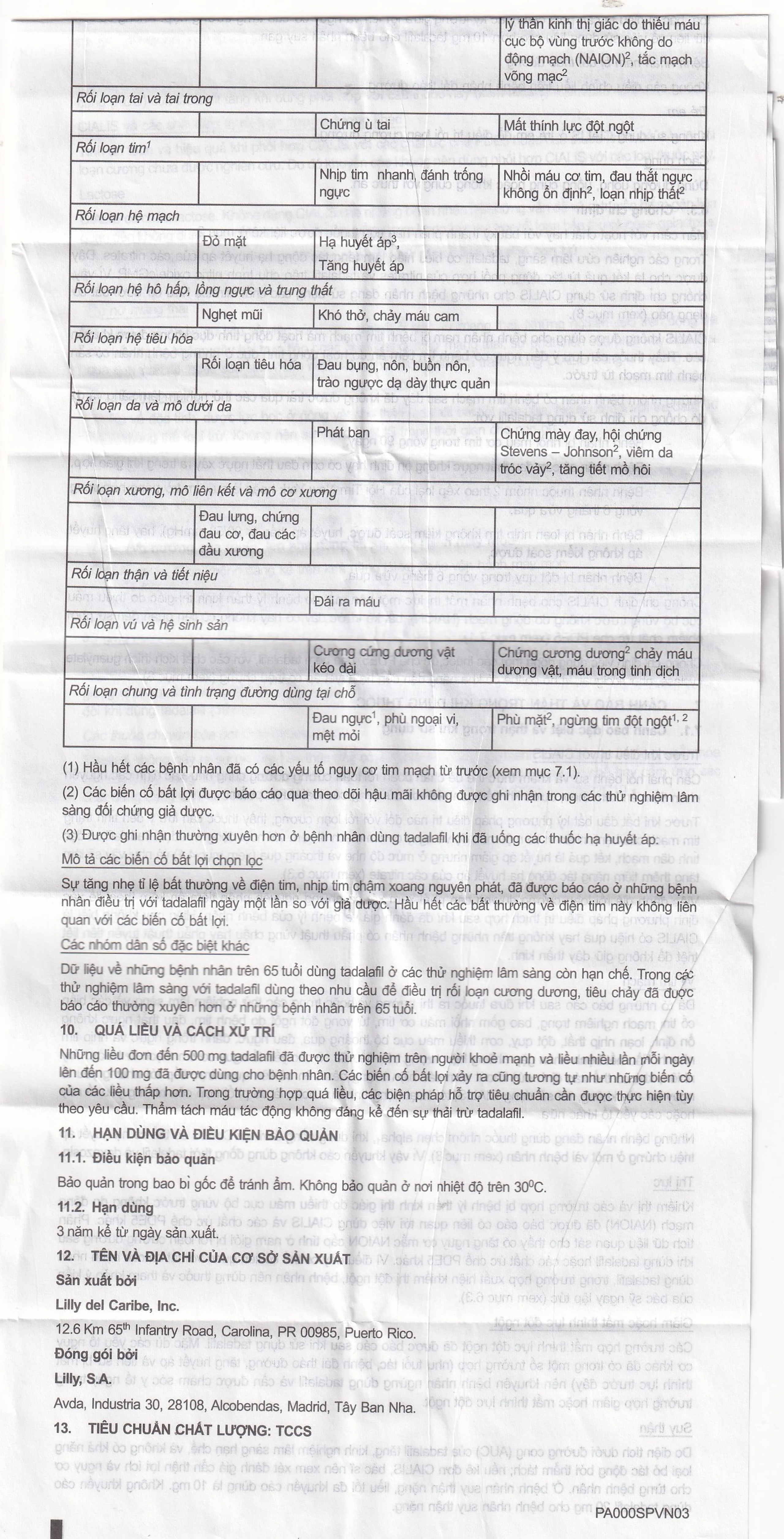 Thuốc Cialis Lilly điều trị rối loạn cương dương (1 vỉ x 2 viên)