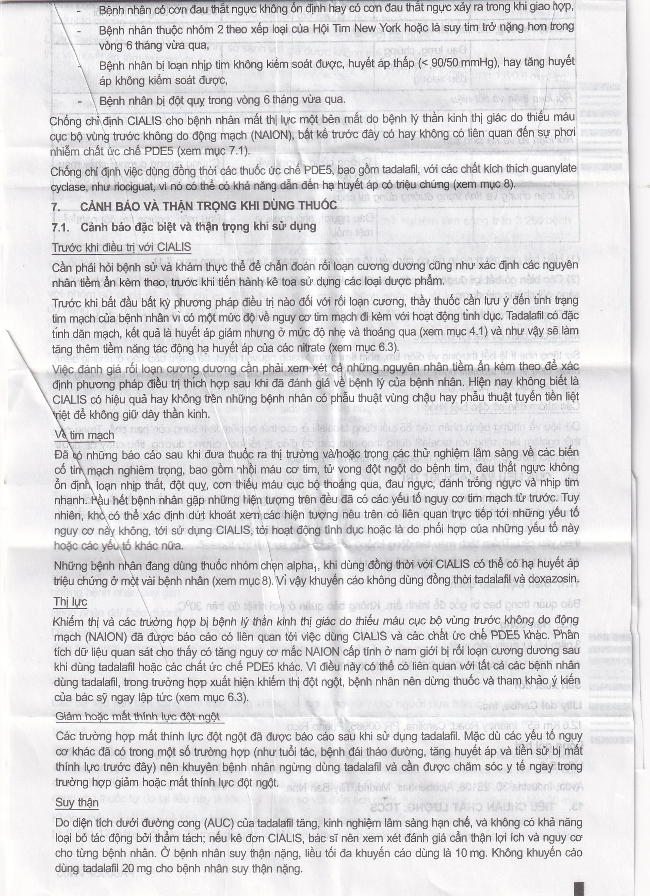 Thuốc Cialis Lilly điều trị rối loạn cương dương (1 vỉ x 2 viên)