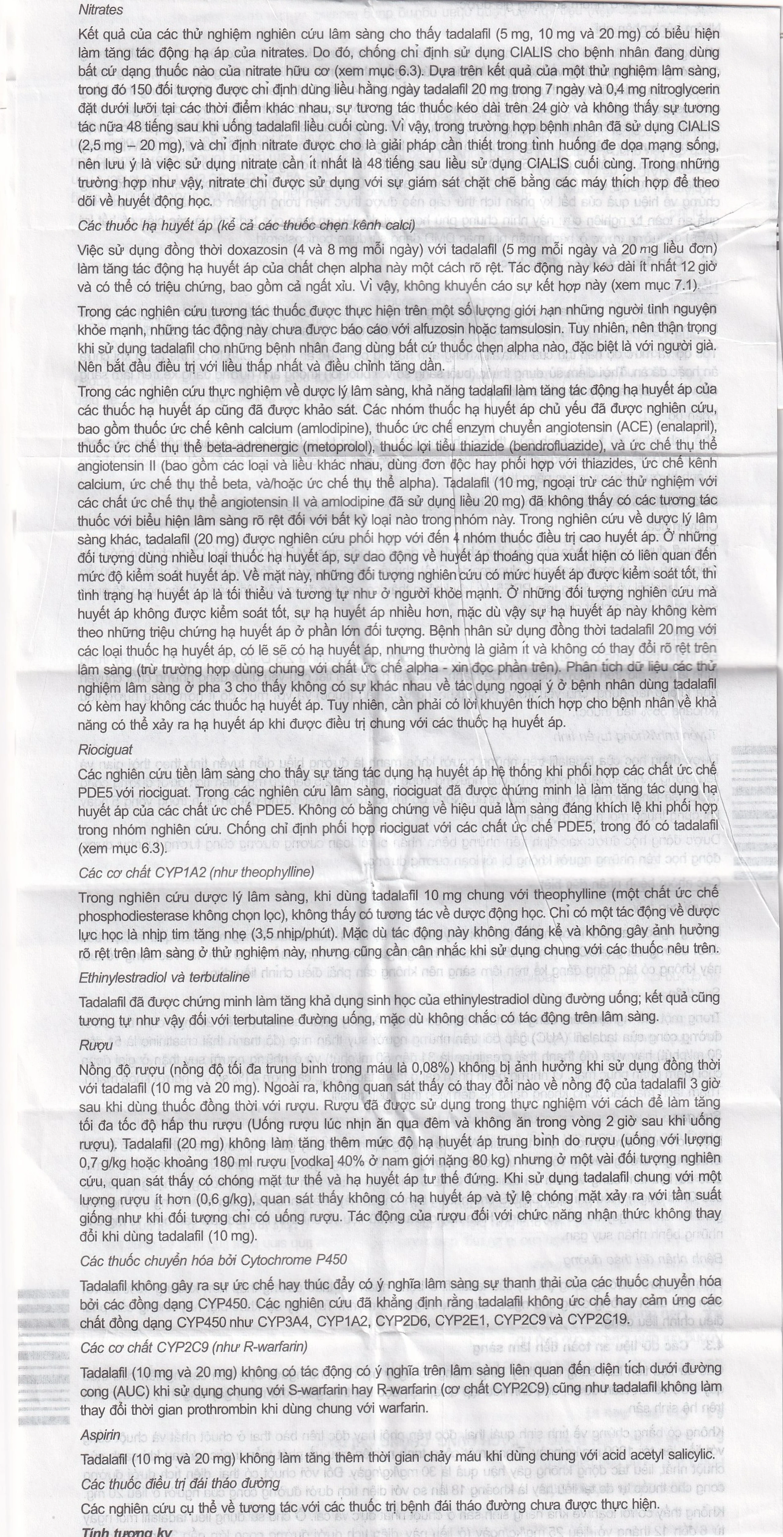 Thuốc Cialis Lilly điều trị rối loạn cương dương (1 vỉ x 2 viên)