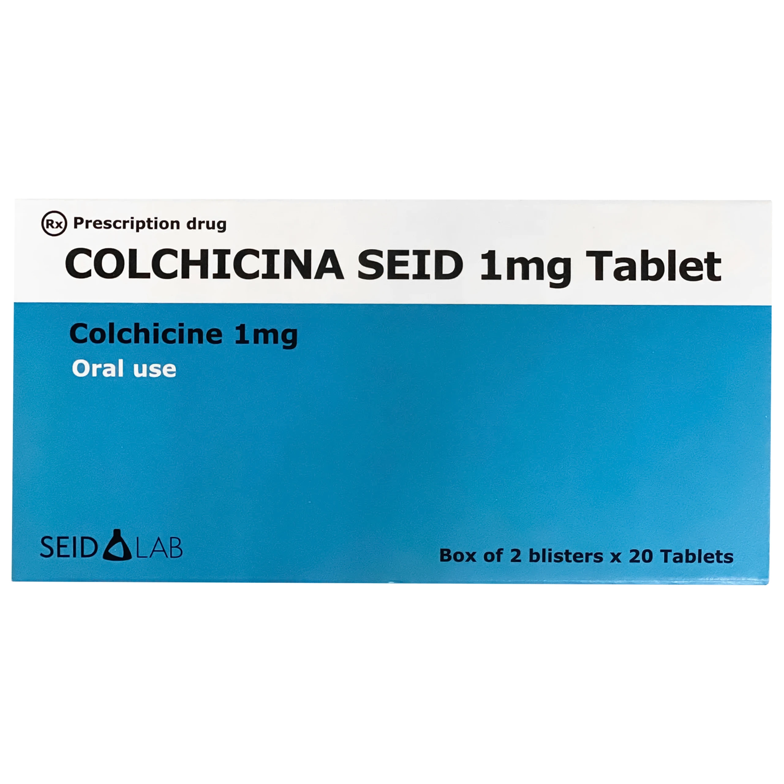 Thuốc Colchicina Seid 1MG phòng tái phát viêm khớp do gút và điều trị dài ngày bệnh gút (2 vỉ x 20 viên) 1