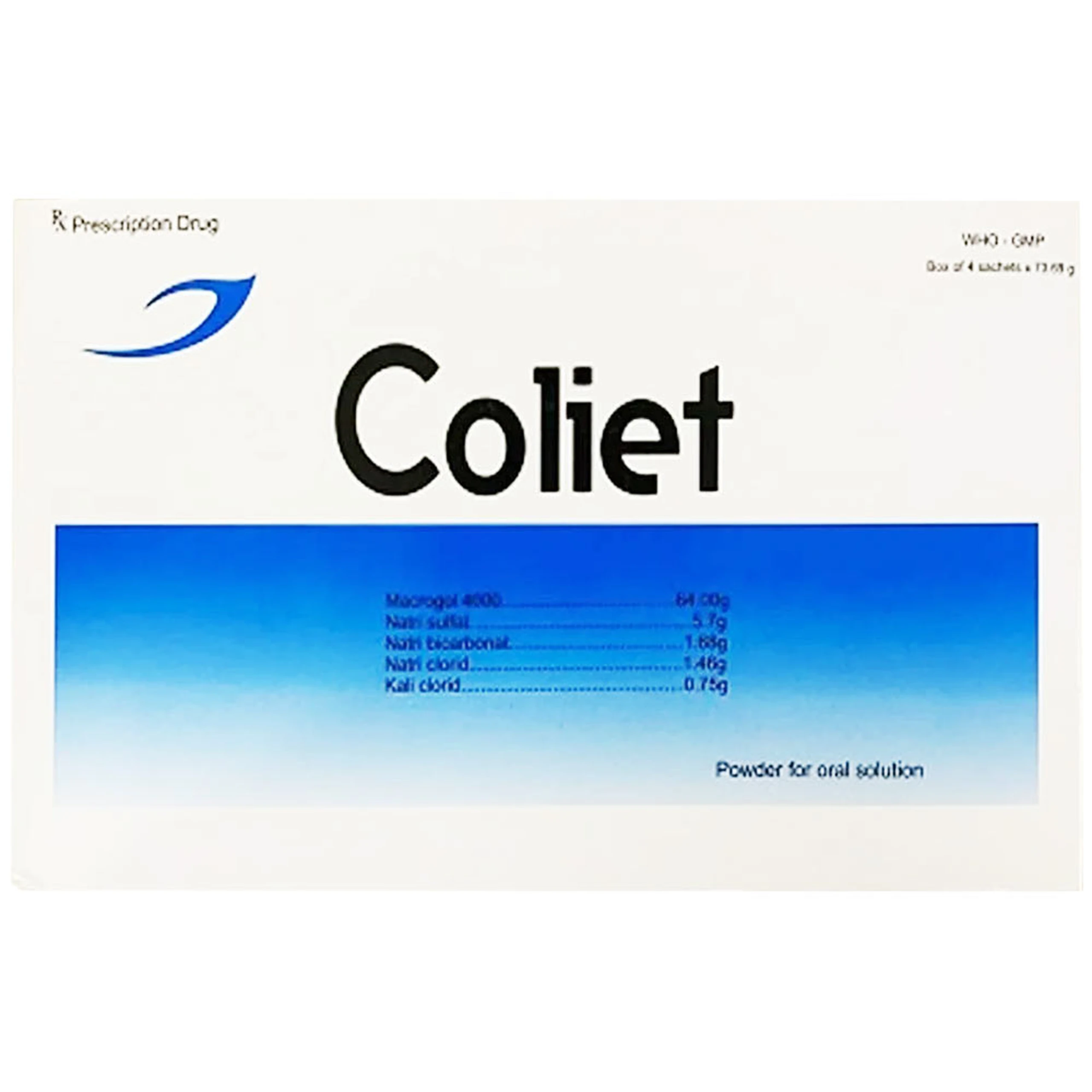 Thuốc Coliet Medisun làm sạch đường tiêu hóa, làm rỗng đại tràng trước nội soi, phẫu thuật (4 gói) 1