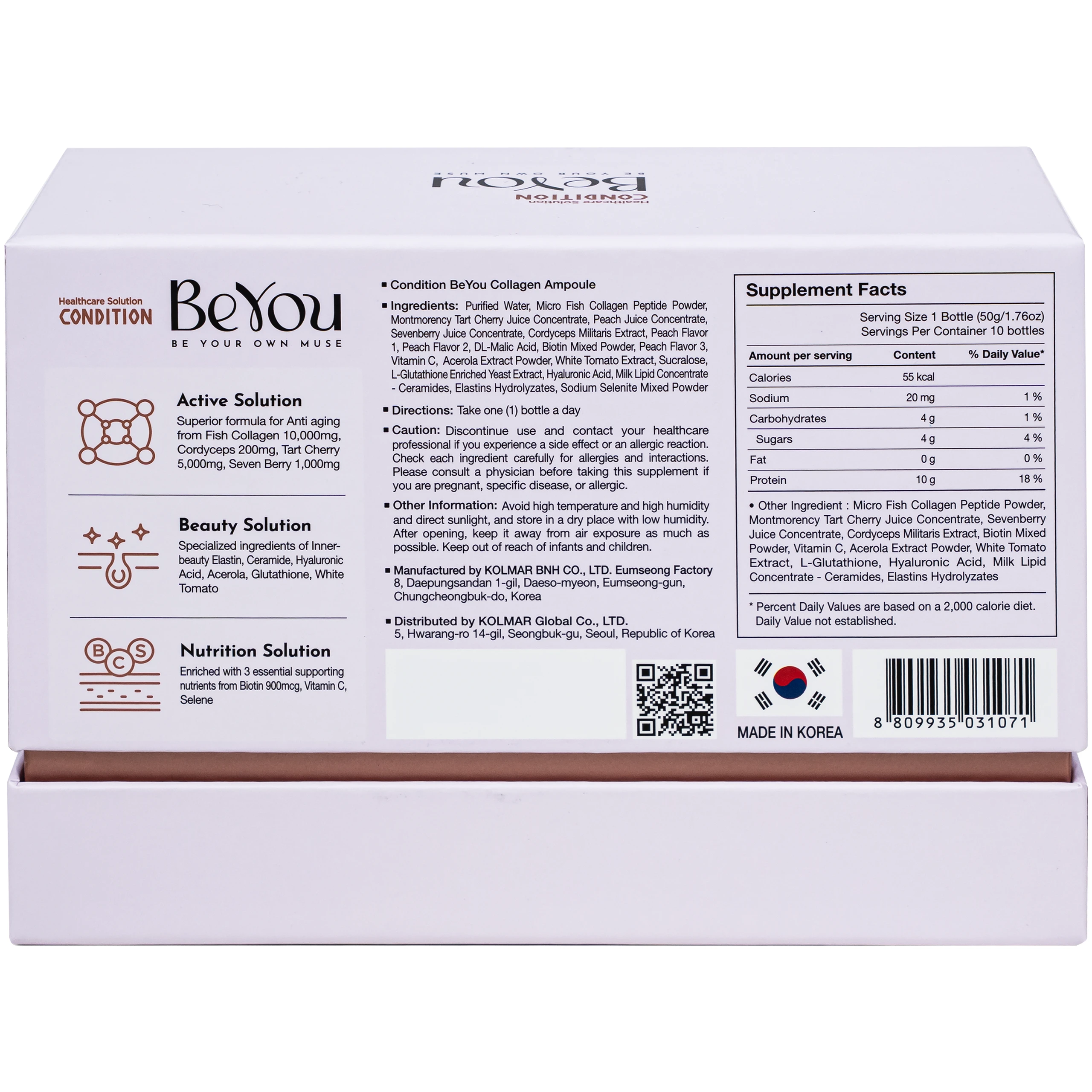 Thực phẩm bổ sung Collagen Condition Beyou Ampoule 10,000mg (10 chai) 7