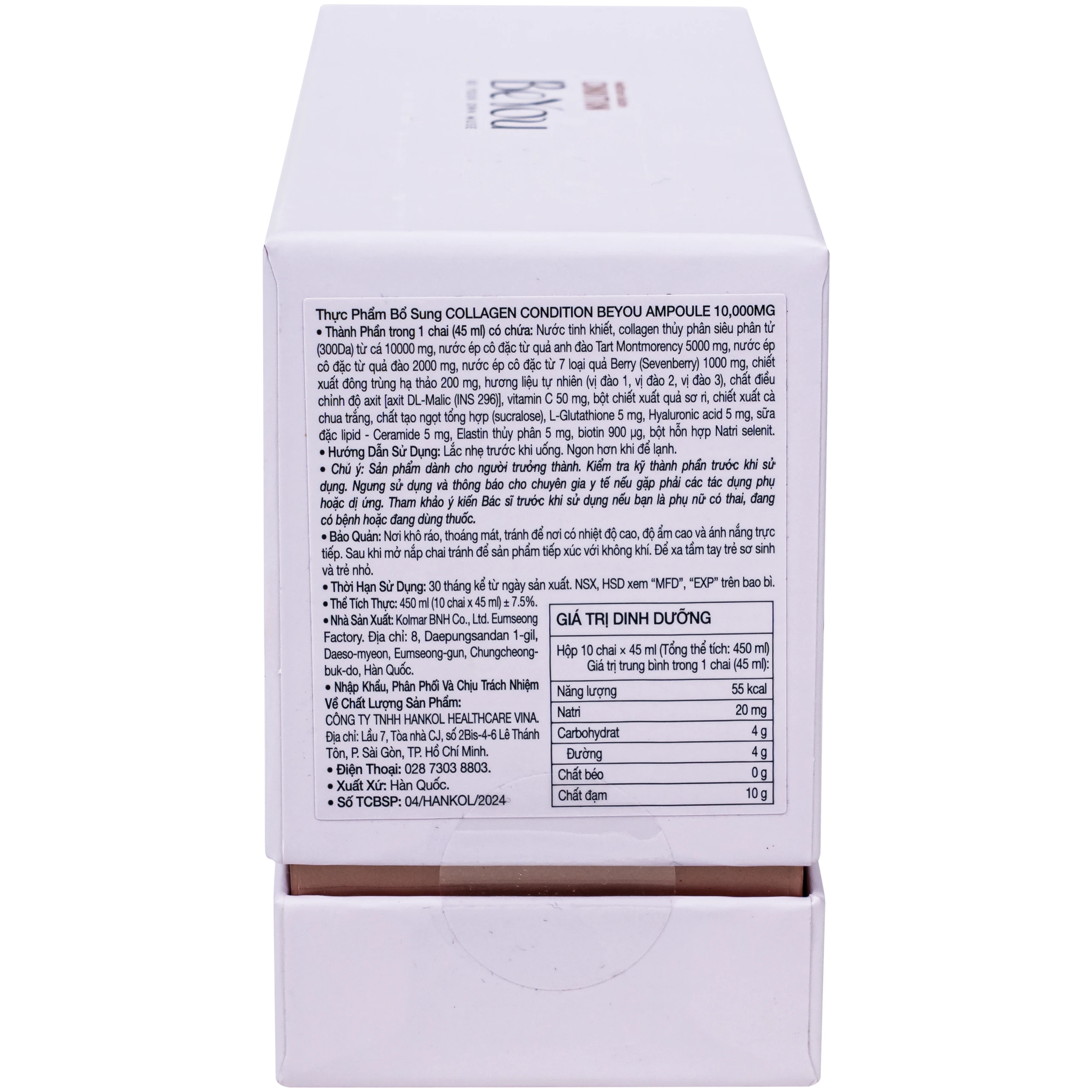 Thực phẩm bổ sung Collagen Condition Beyou Ampoule 10,000mg (10 chai) 9