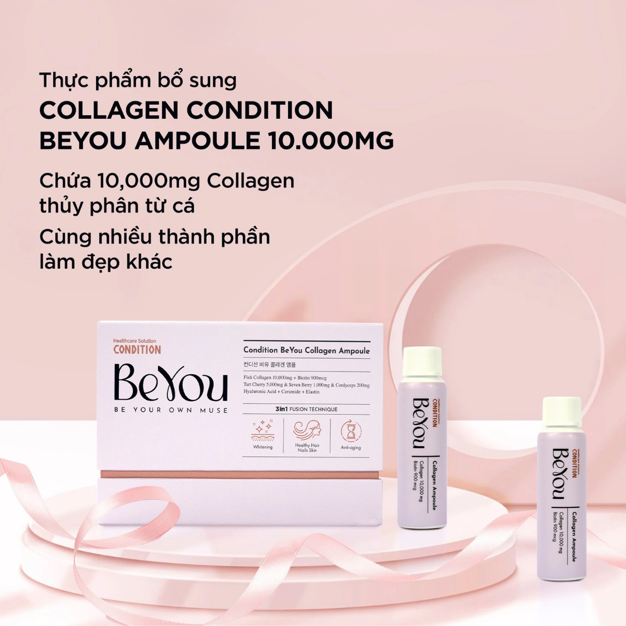 Thực phẩm bổ sung Collagen Condition Beyou Ampoule 10,000mg (10 chai)