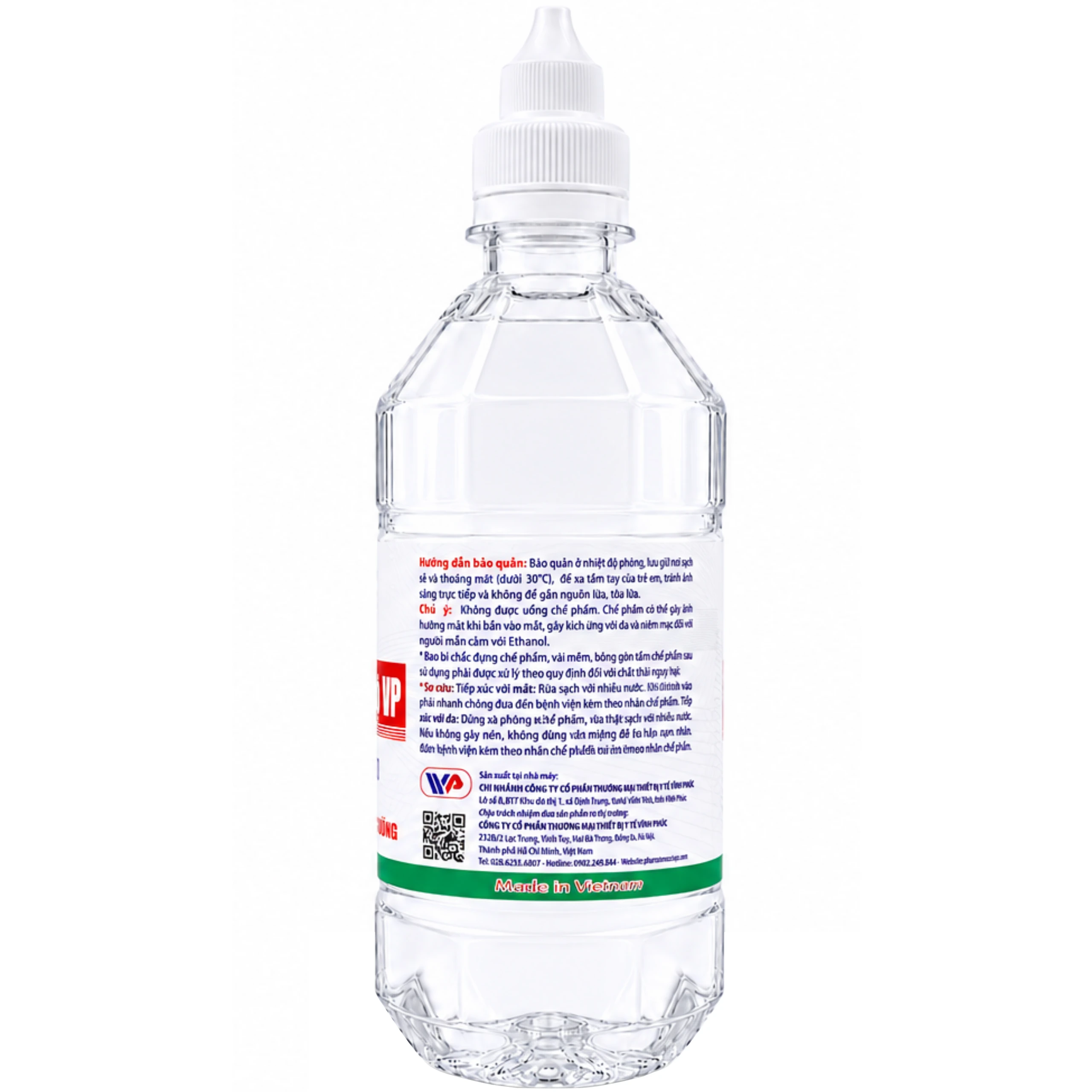 Cồn 70 độ Vĩnh Phúc 500ml dùng sát trùng da và tiệt trùng dụng cụ y tế 4