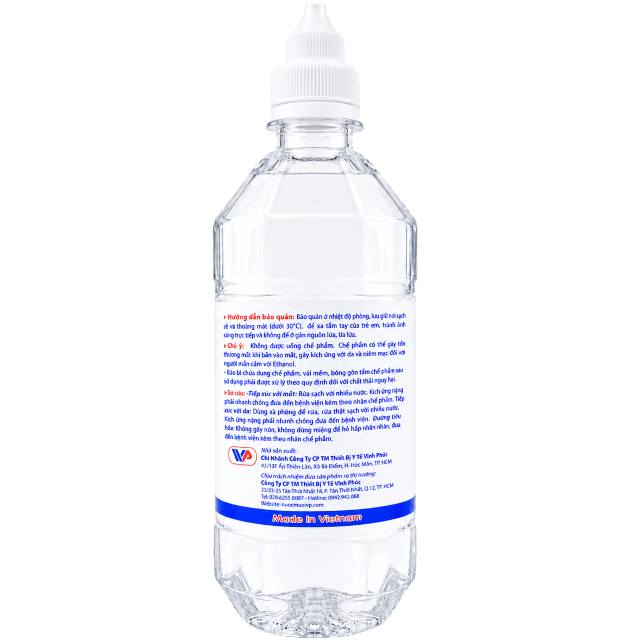 Cồn 90 độ Vĩnh Phúc 500ml dùng sát trùng vết thương và tiệt trùng dụng cụ y tế 4