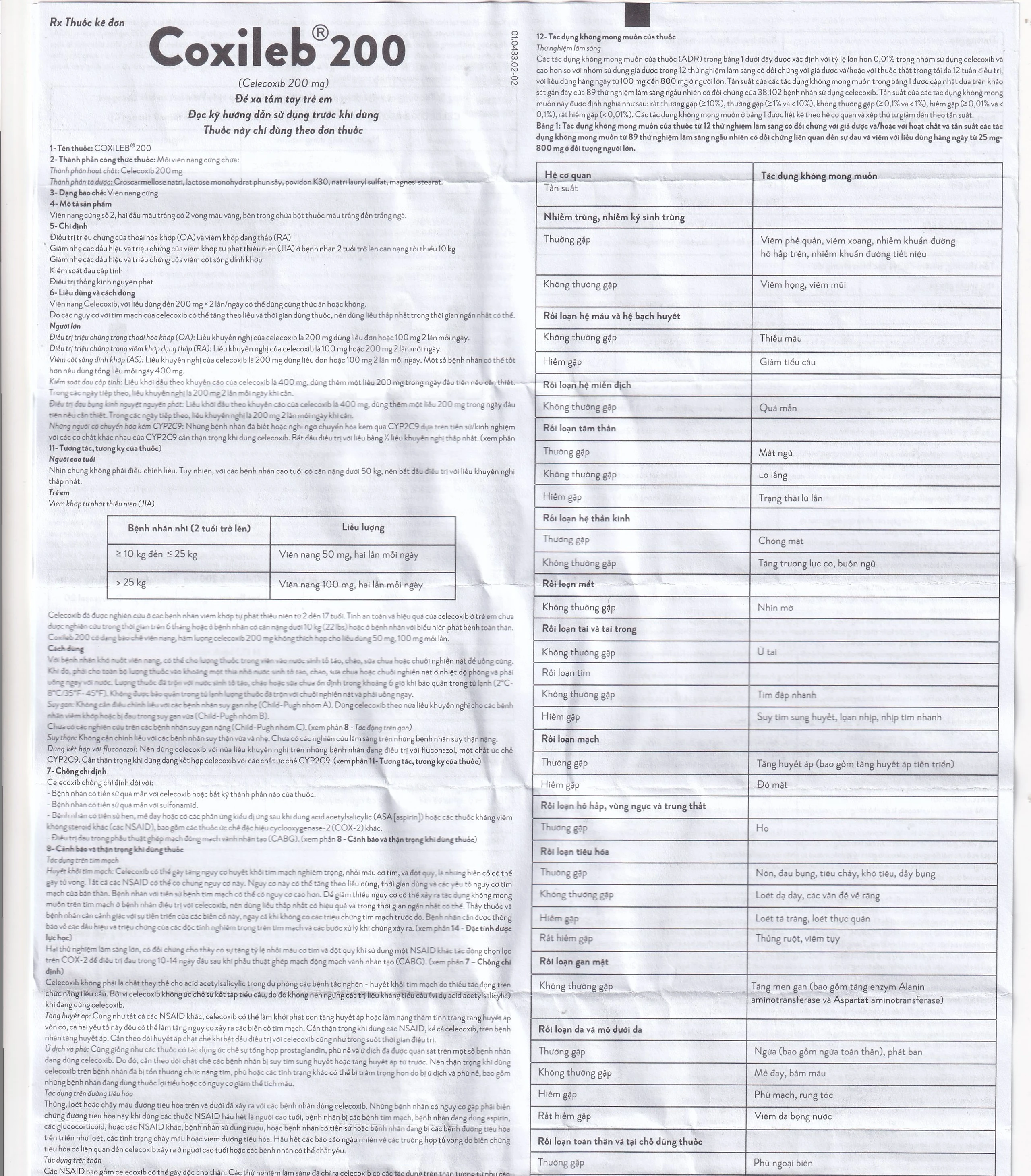 Viên nang cứng Coxileb 200 Glomed điều trị viêm khớp dạng thấp (3 vỉ x 10 viên)